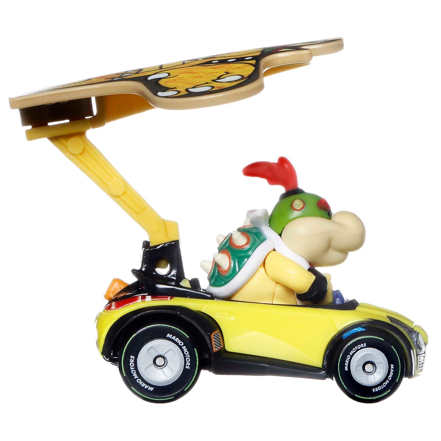 Hot Wheels Mario Kart Vehículo de Juguete Bowser Jr Sports Coupe con Bowser Kite