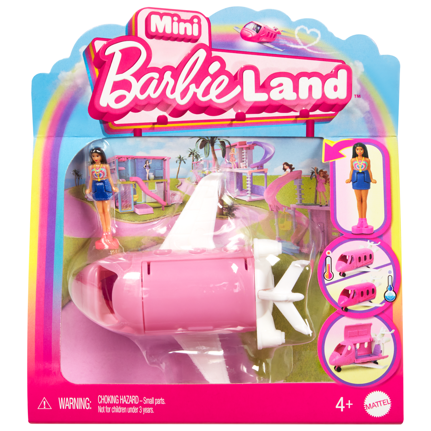 Barbie-Avion de Rêve Mini-Barbieland-Coffret Avec Avion et Poupée