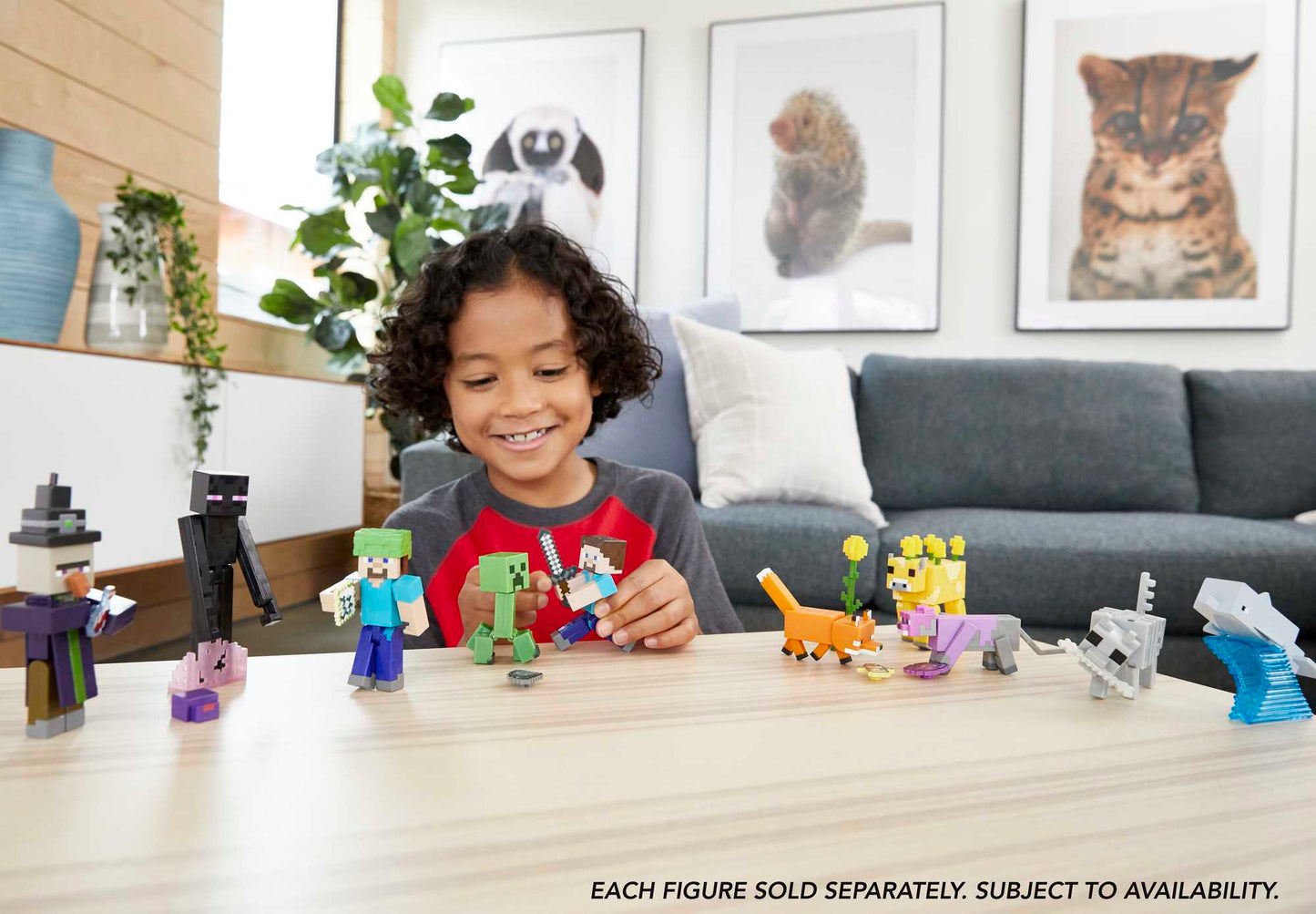 Minecraft Action Figures & Accessories Set, 3.25-Inch Scale Collectible Toys (Characters May Vary)