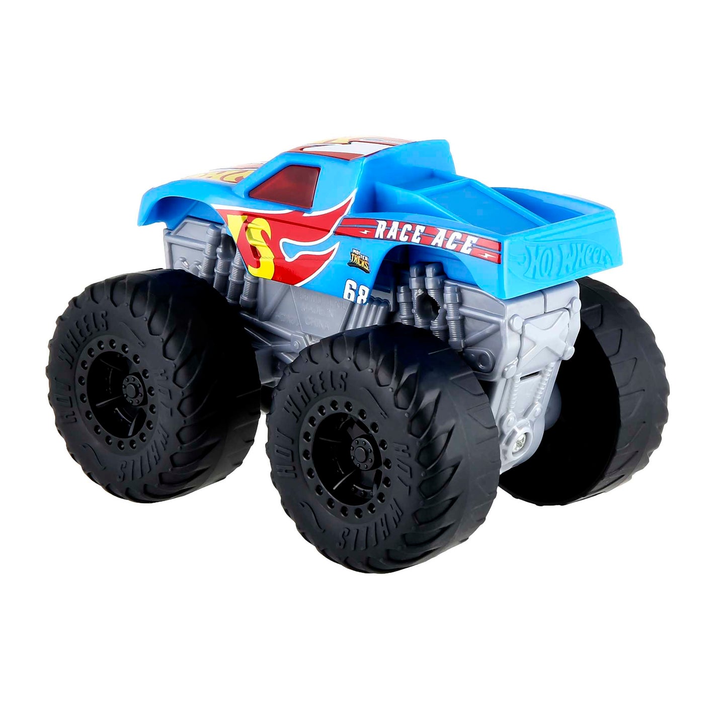 Hotwheels®-Monster Trucks-Véhicule Race Ace Sons et Lumières