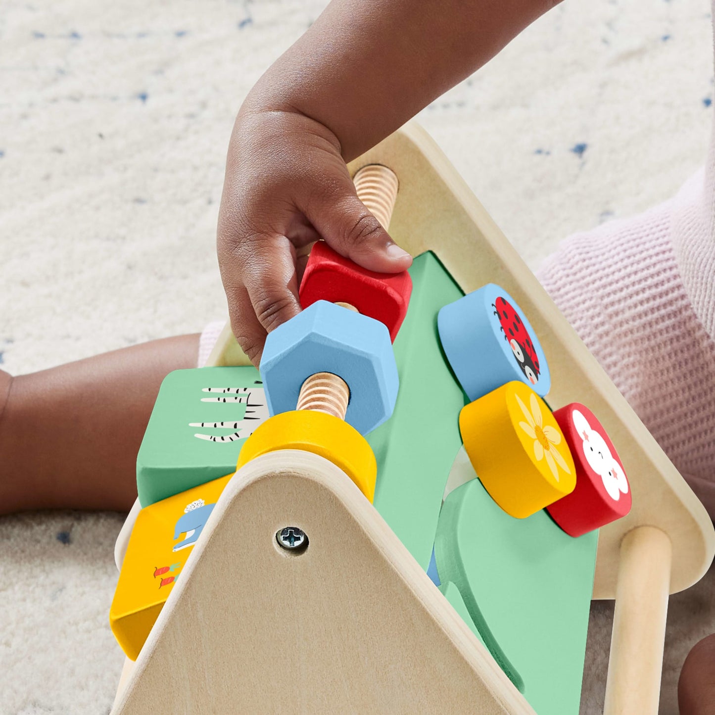 Fisher-Price Brinquedo para Bebês Triângulo de Atividades de Madeira