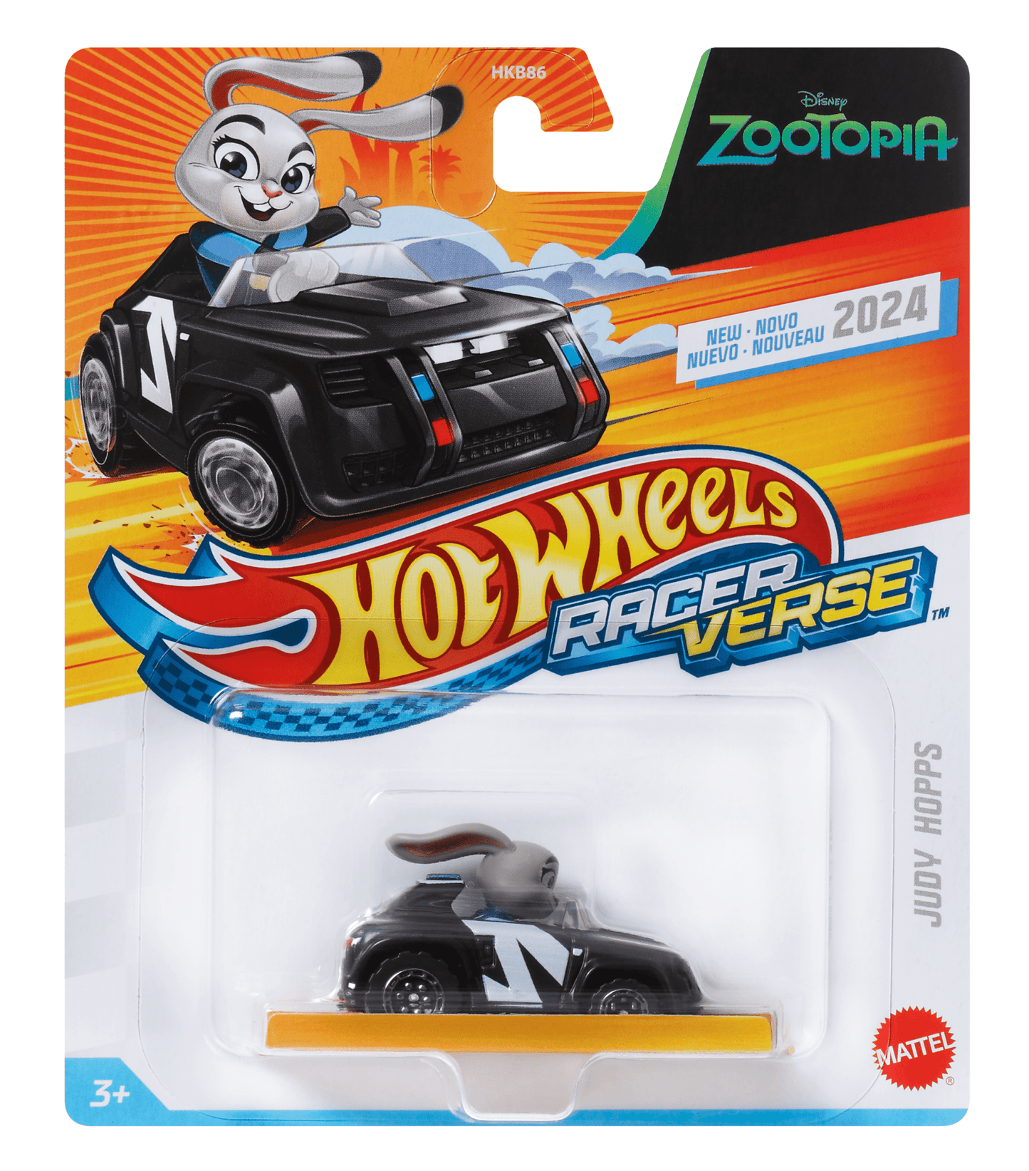 Hot Wheels RacerVerse Vehículo de Juguete Judy Hopps
