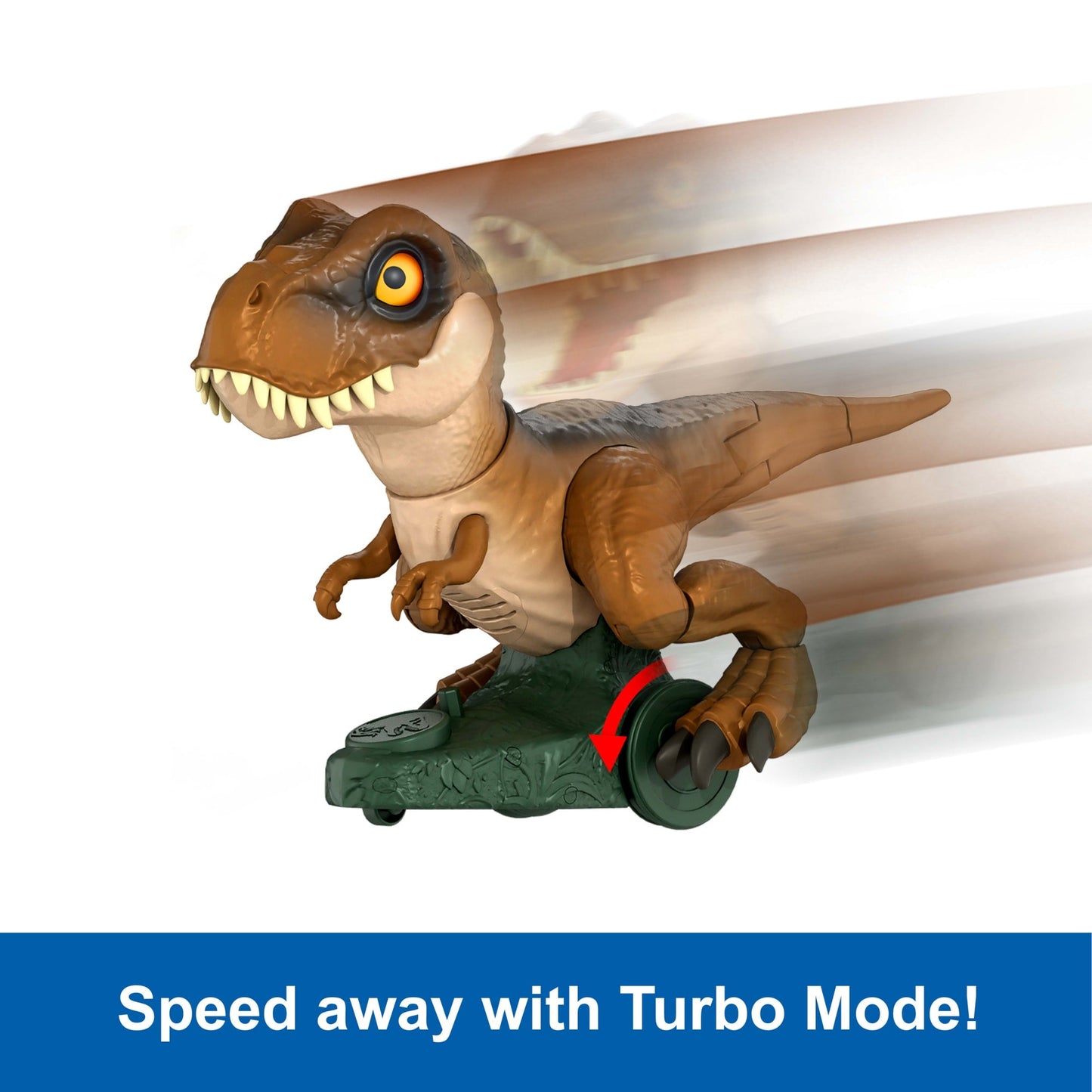 Jurassic World Roarin’ Frenzy T Rex RC Toy, Motorized Remote Control Tyrannosaurus Rex Dinosaur
