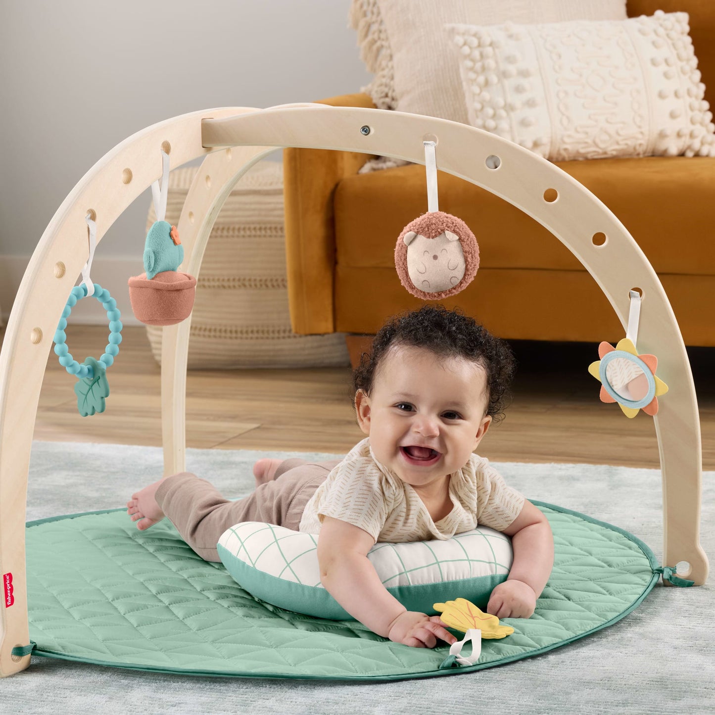Fisher-Price  Tapis D’Activités de Luxe en Bois, Jouets de Développ.