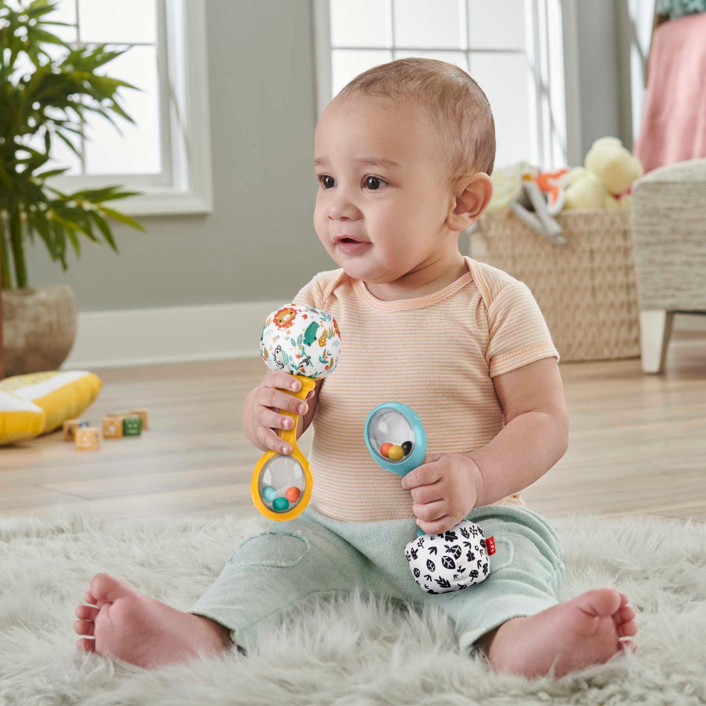 Fisher-Price  Mes Premières Maracas, ens. de 2, Contraste Élevé