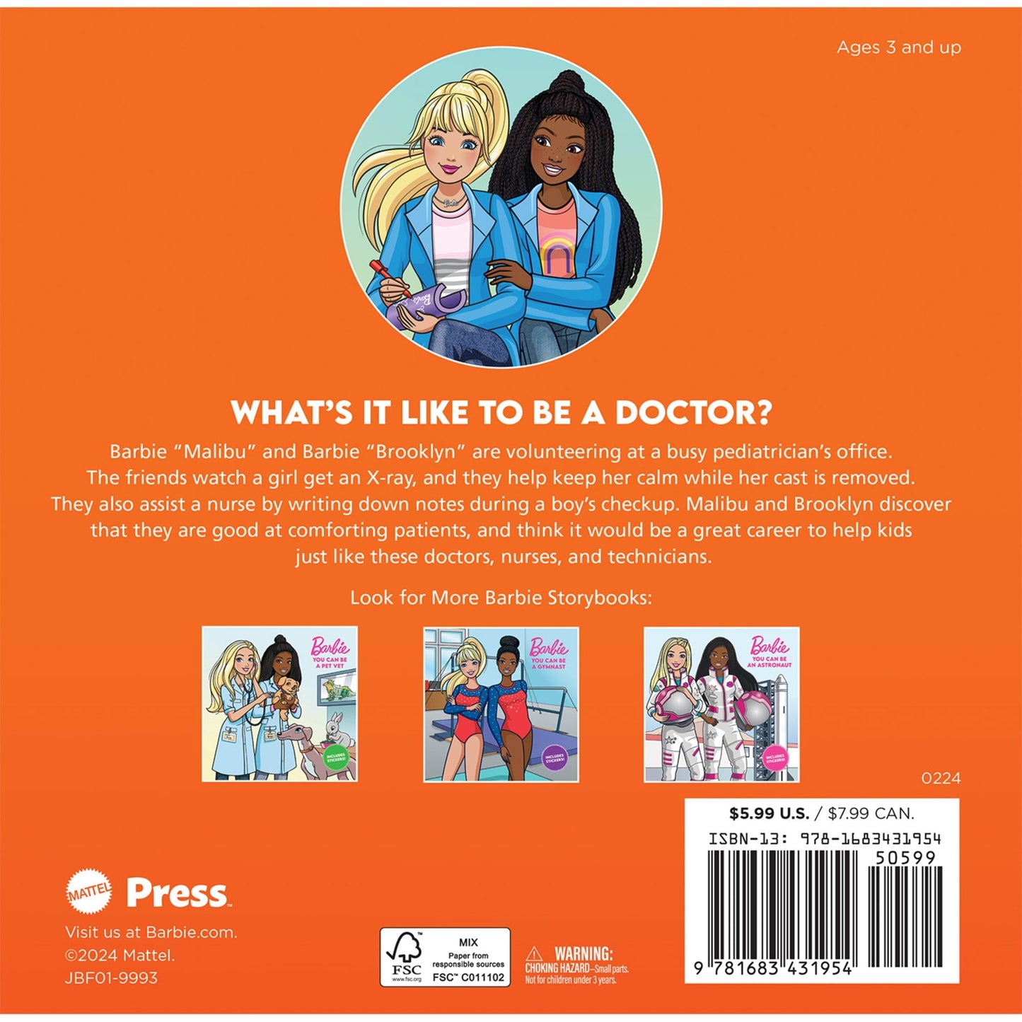 Barbie: You Can Be A Doctor