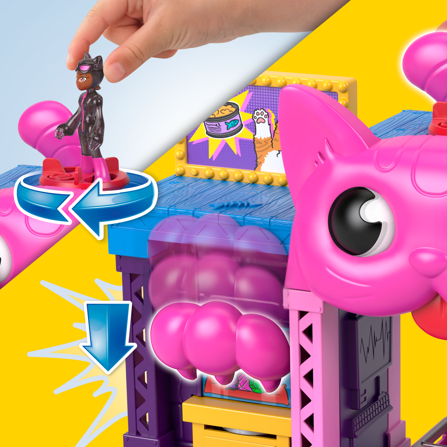 Imaginext Dc Super Friends Maison de Jeu de Catwoman, Figurine, Acc.
