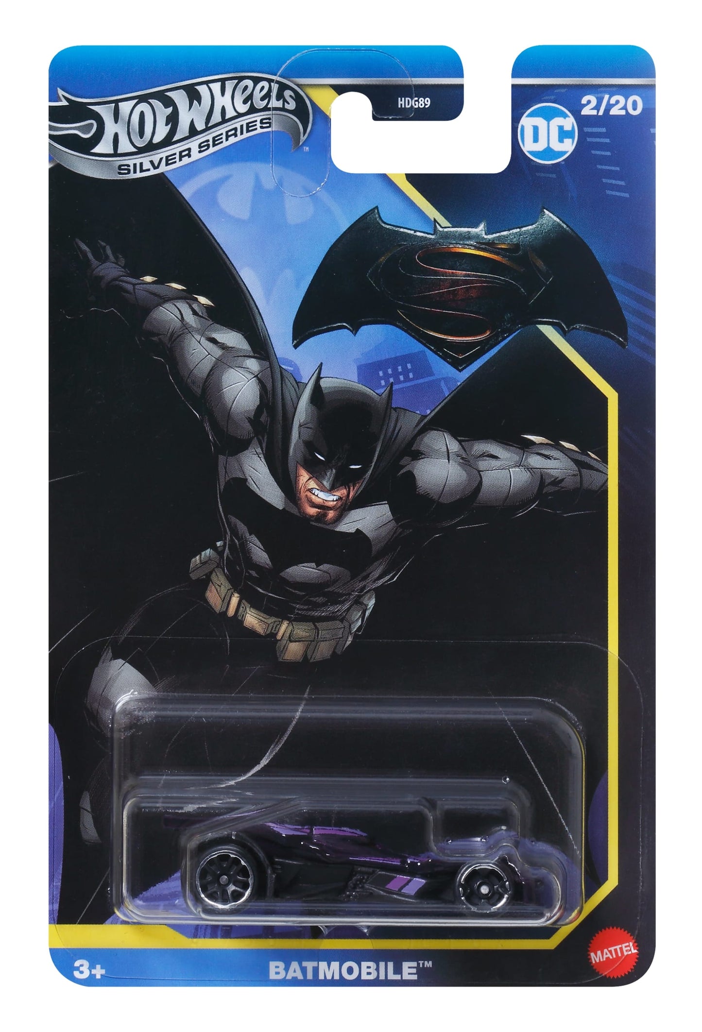 Hot Wheels Collector Veículo de Brinquedo Batman vs Superman: Origem da Justiça Batmóvel