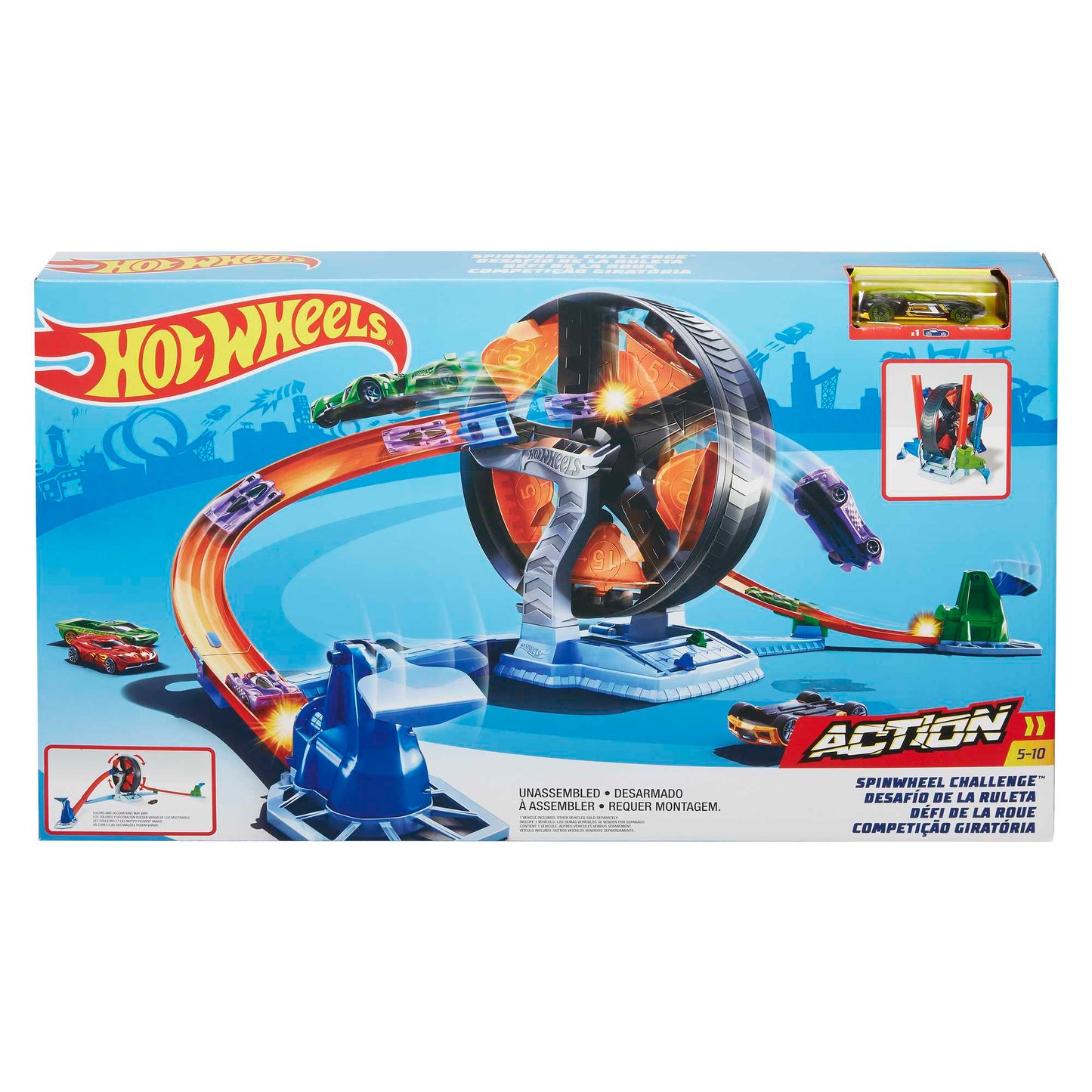 Hot Wheels Action Pista de Brinquedo Giros Extremos