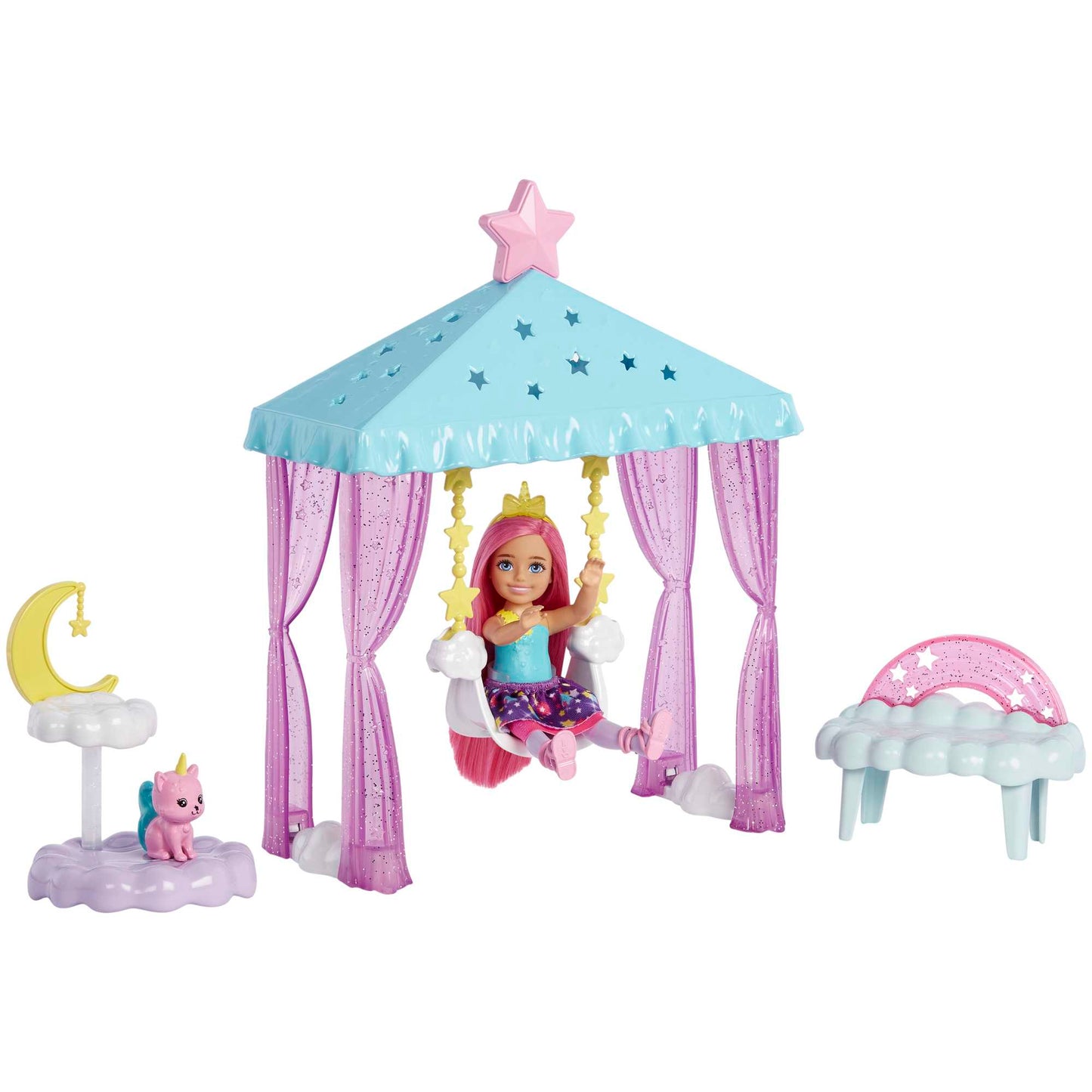 Barbie®-La Tête Dans Les Étoiles-Coffret Avec Poupée Chelsea et Chat