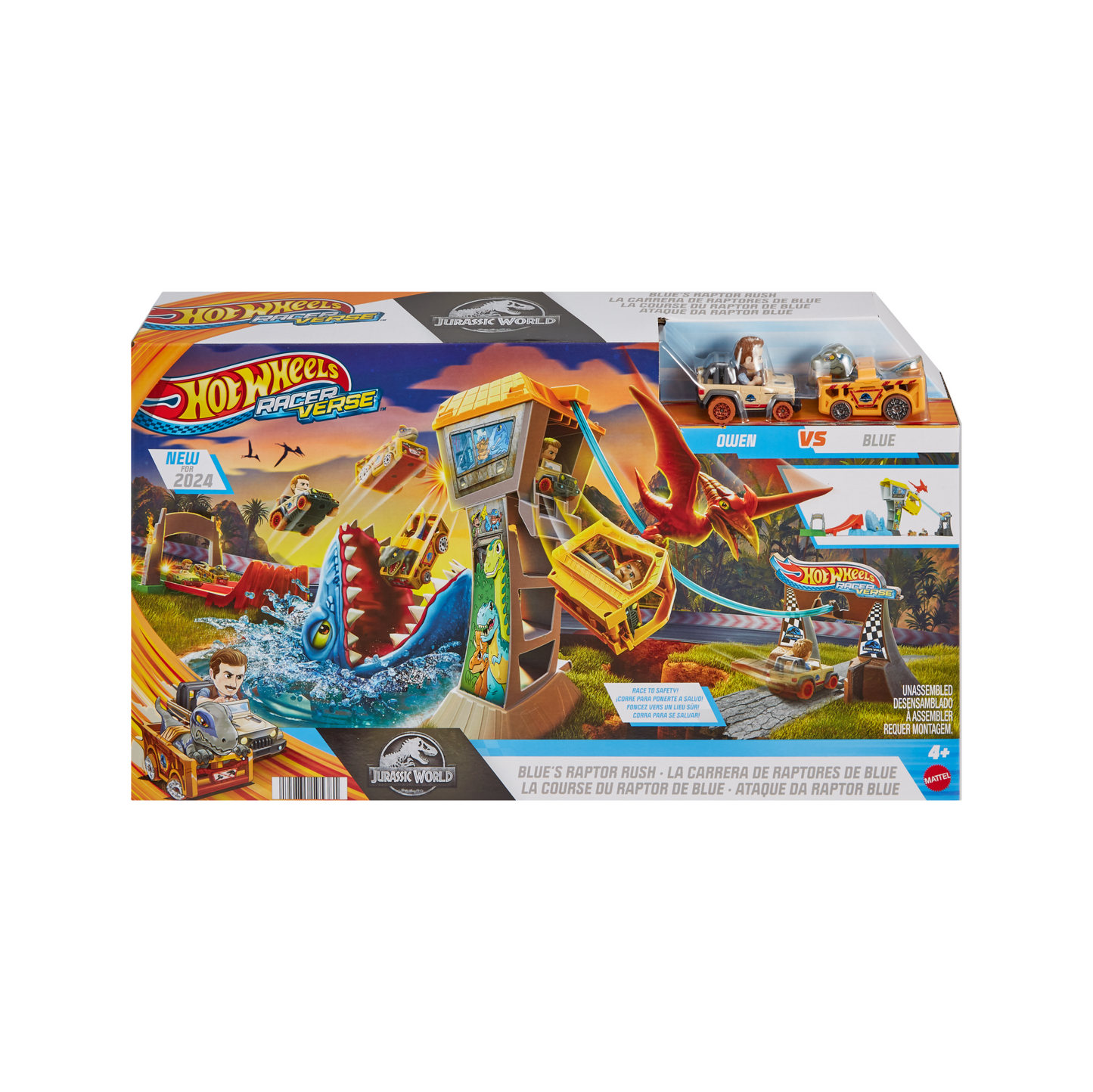Hot Wheels  Racerverse  Jurassic World  La Course de Blue Le Raptor
