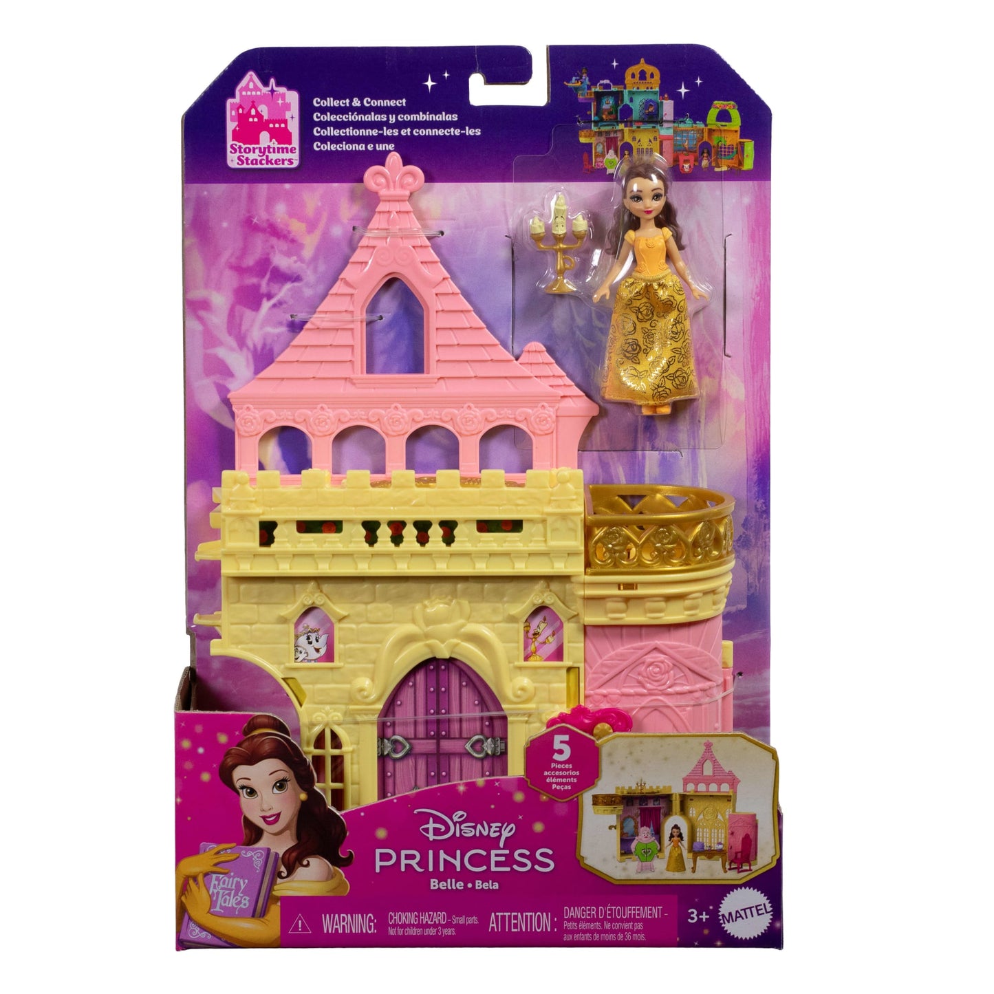 Disney Princess Toys, Belle's Stacking Castle, Gifts For Kids