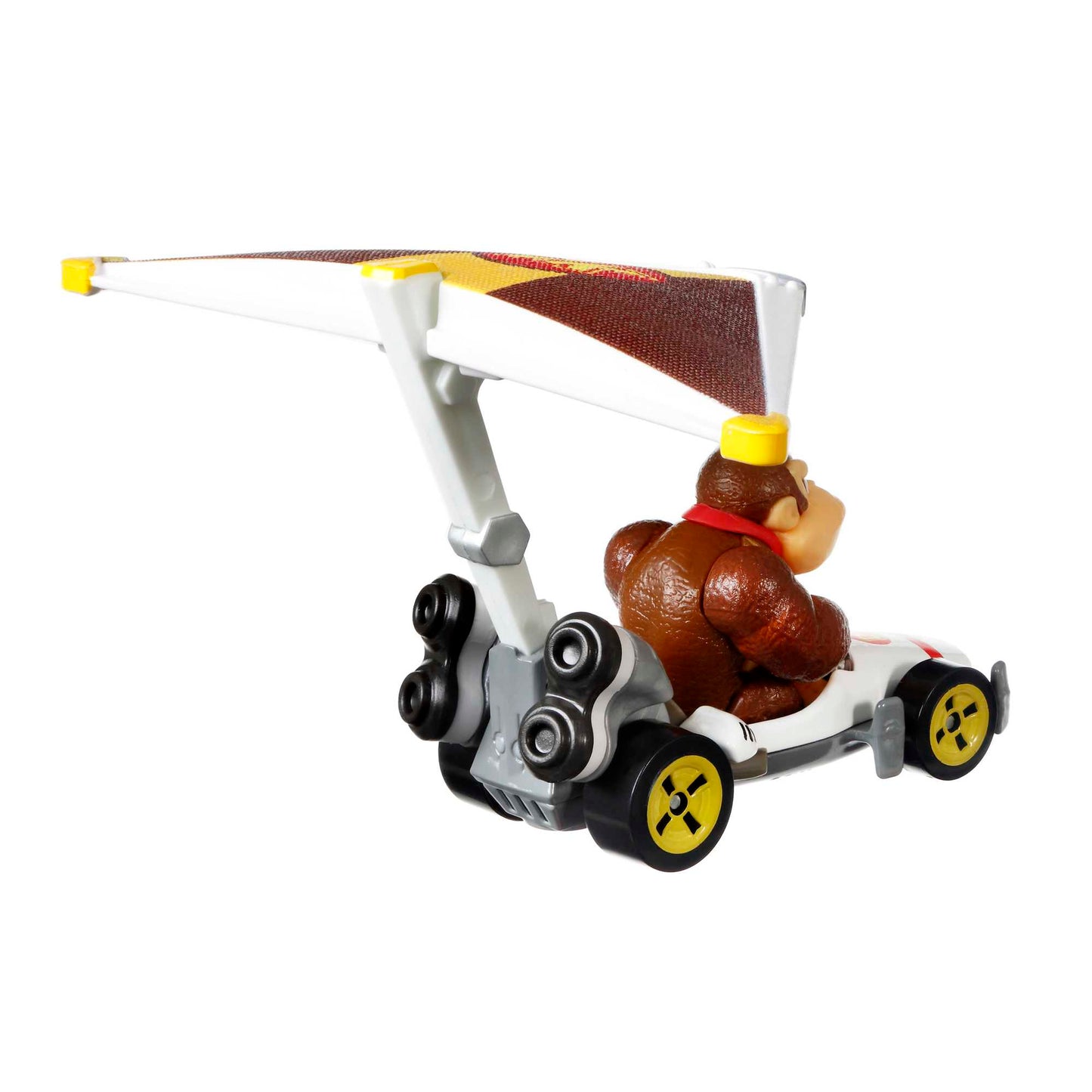 Hot Wheels Mario Kart Veículo de Brinquedo Donkey Kong B-Dasher com Super Glider