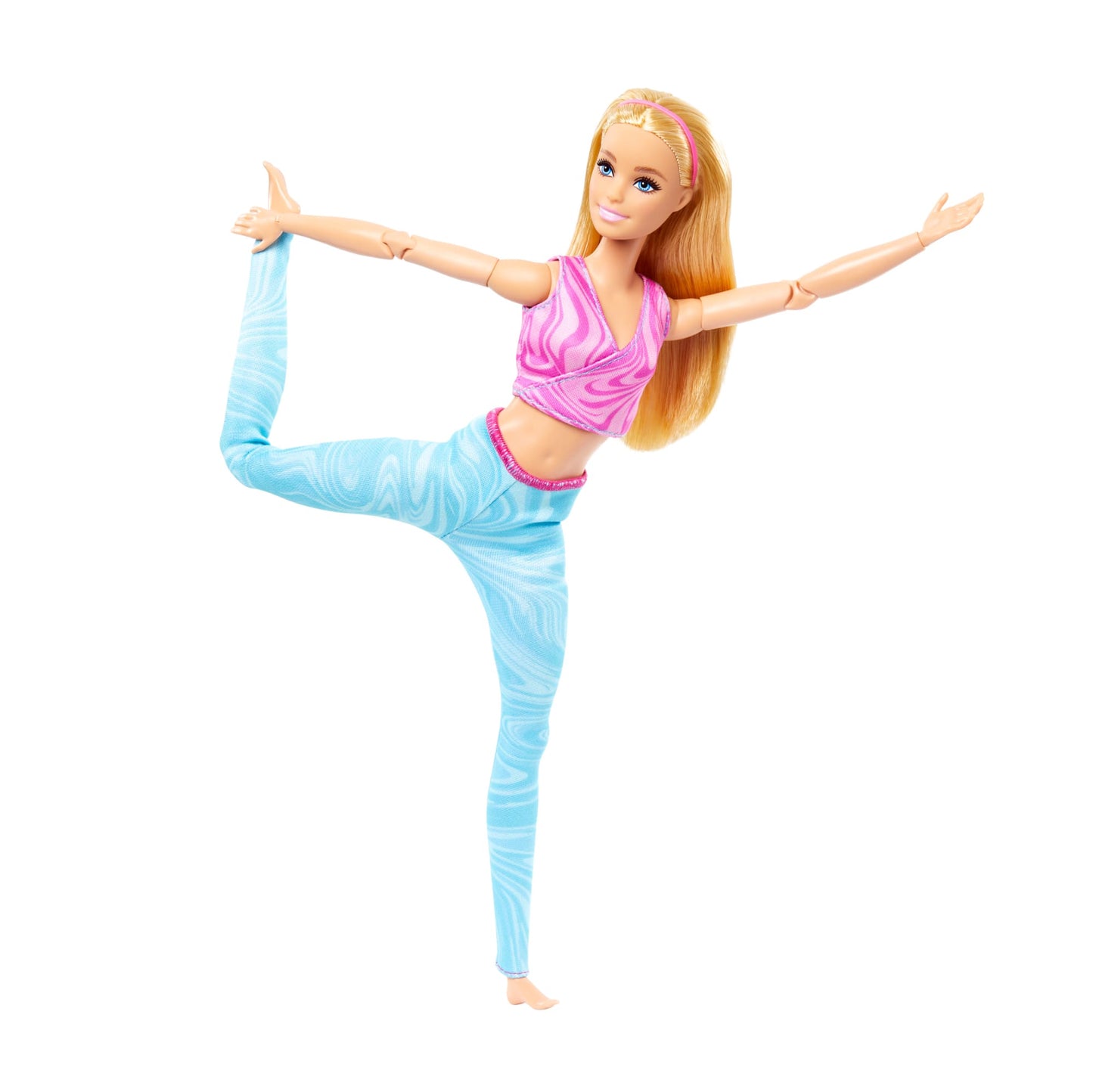 Barbie Made To Move Fashion Doll, Blonde Wearing Removable Sports Top & Pants, 22 Bendable “Joints”
