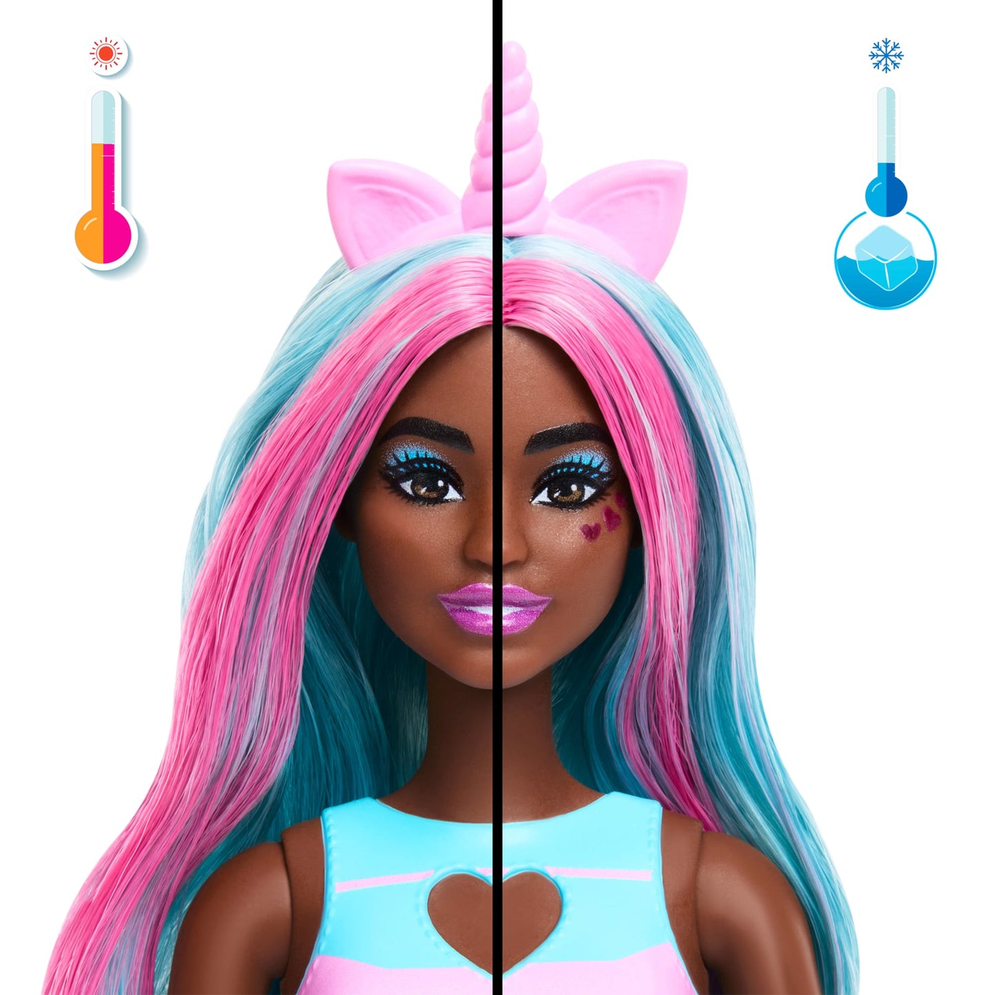 Barbie Pop Reveal Muñeca Serie de Animalitos Unicornio