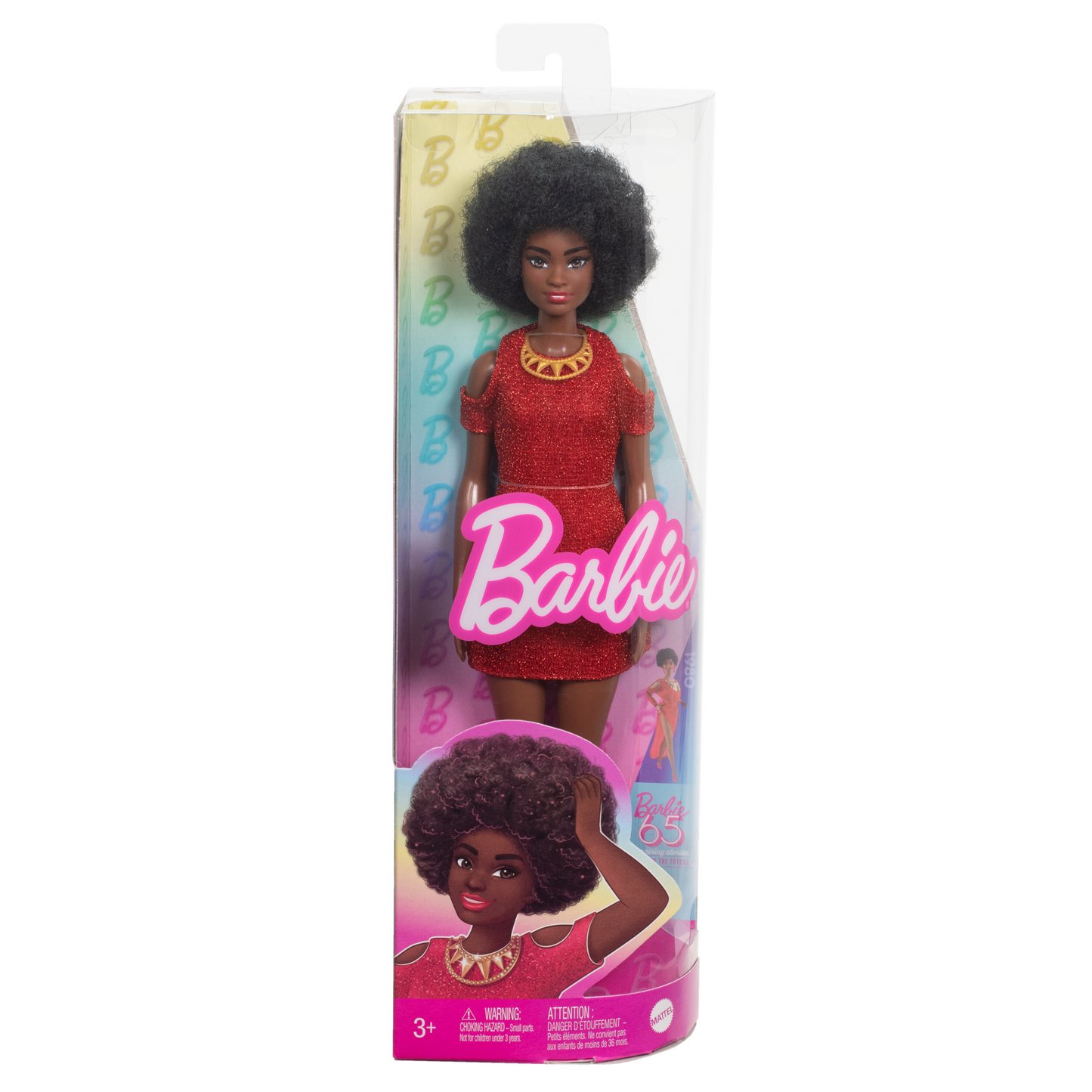Barbie Fashionista Muñeca Vestido Rojo Brillante