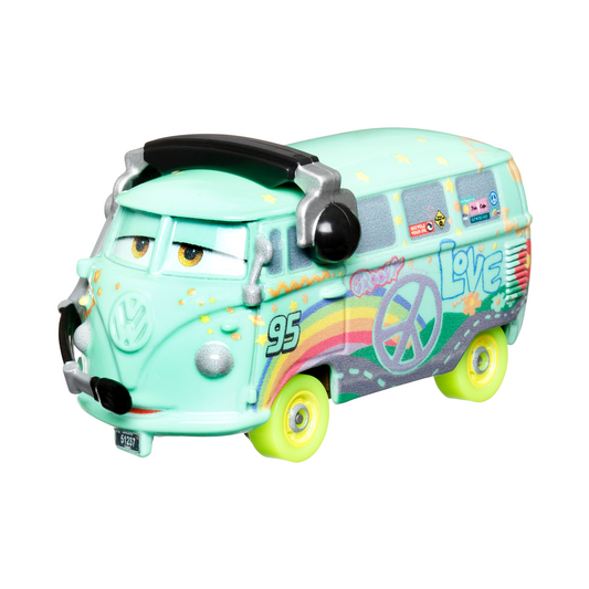 Disney And Pixar Cars Glow Racers Vehicles, Glow-in-The-Dark 1:55 Scale Die-Cast Toy Cars