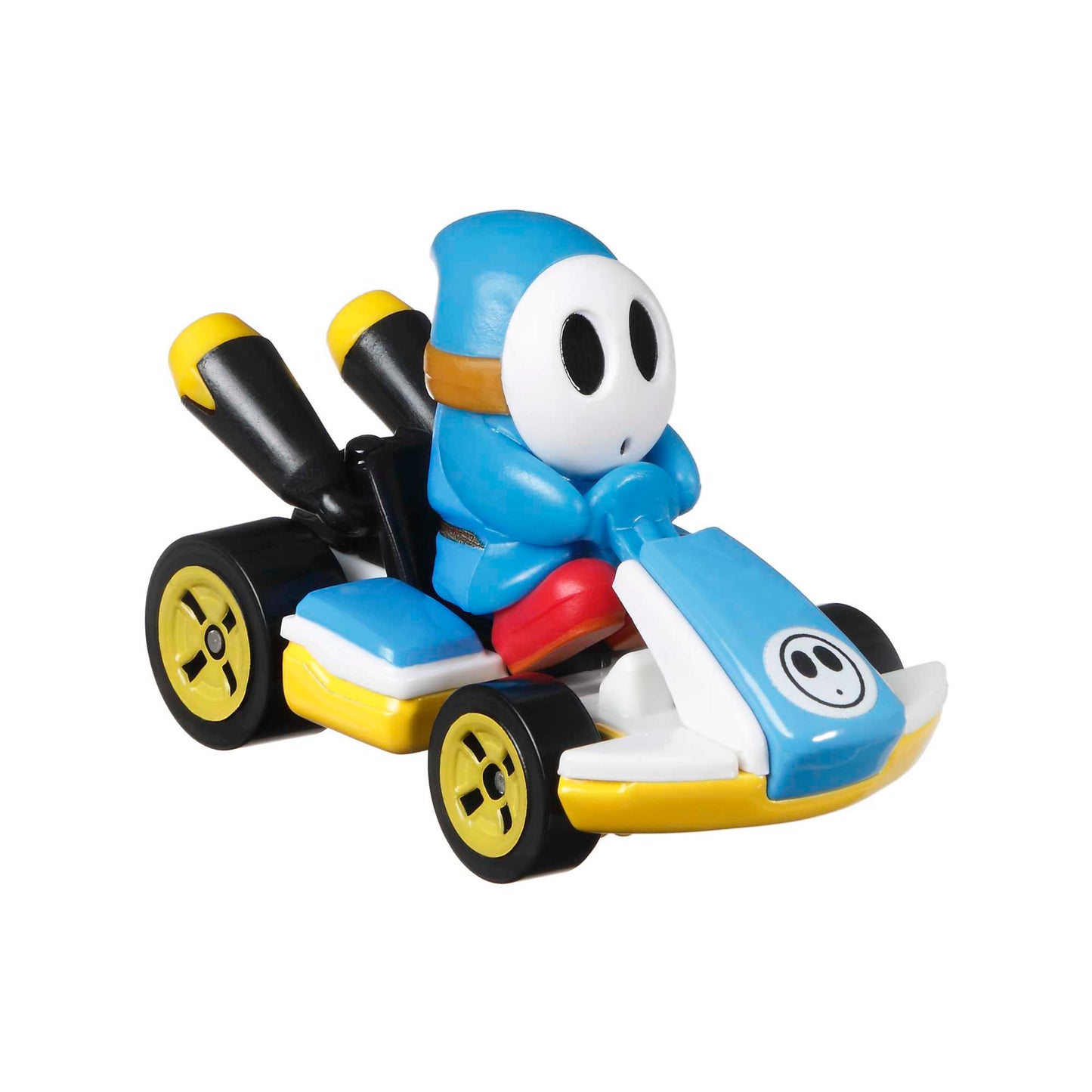 Hot Wheels Mario Kart Veículo de Brinquedo Kart Padrão Shy Guy Azul Claro