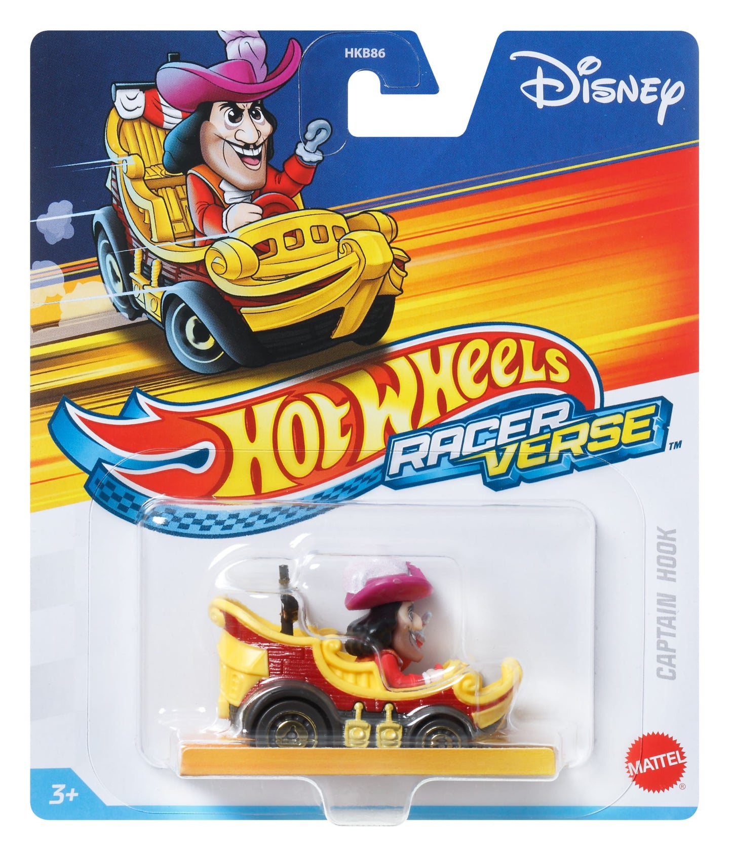 Hot Wheels RacerVerse Veículo de Brinquedo Capitão Gancho