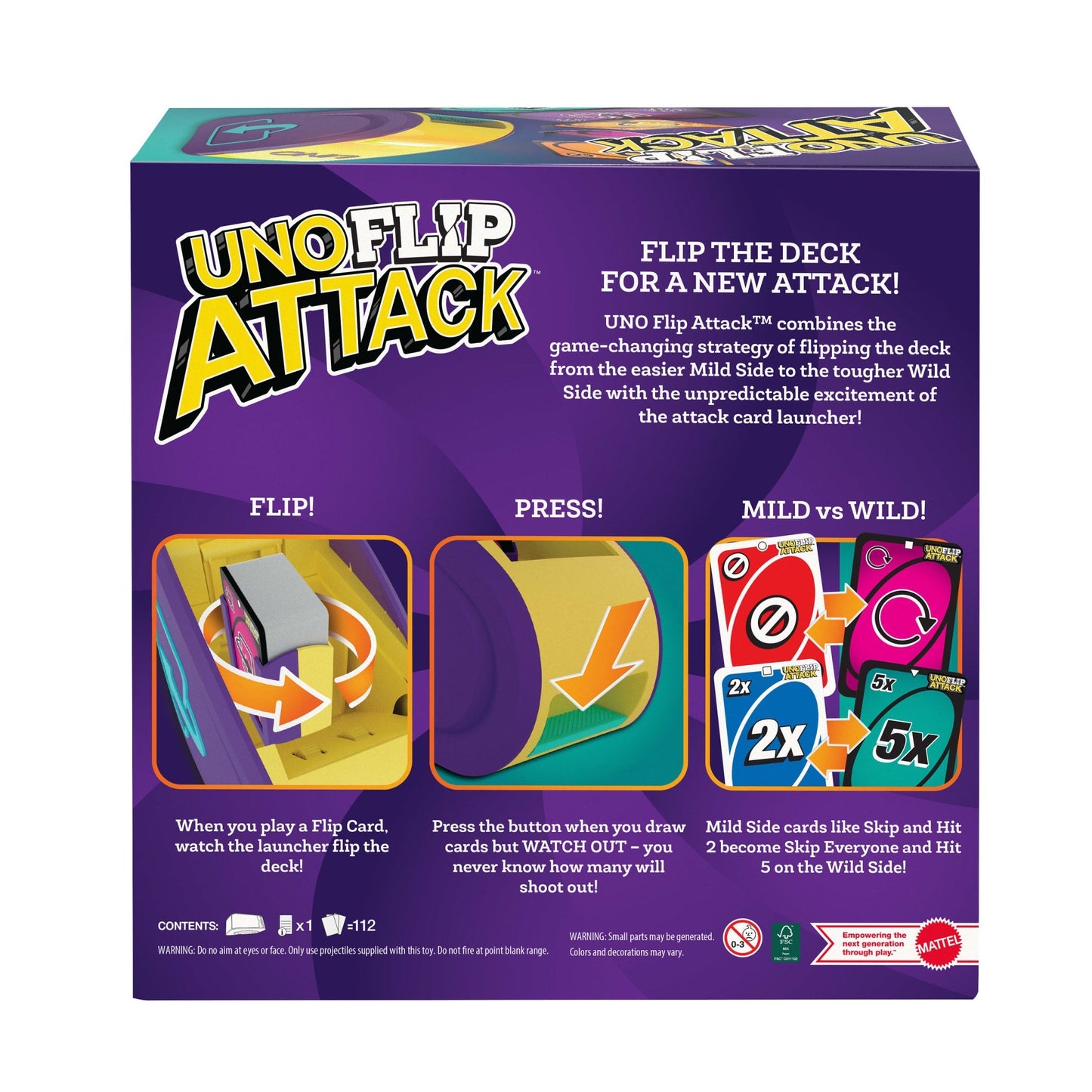 UNO Jogo de Tabuleiro Flip Attack