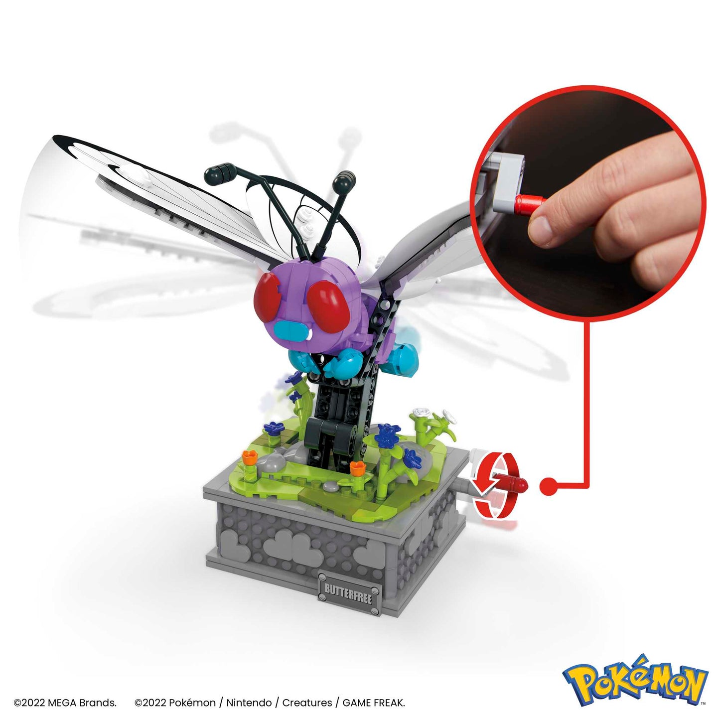 Mega™ Pokémon™ Papilusion en Mouvement