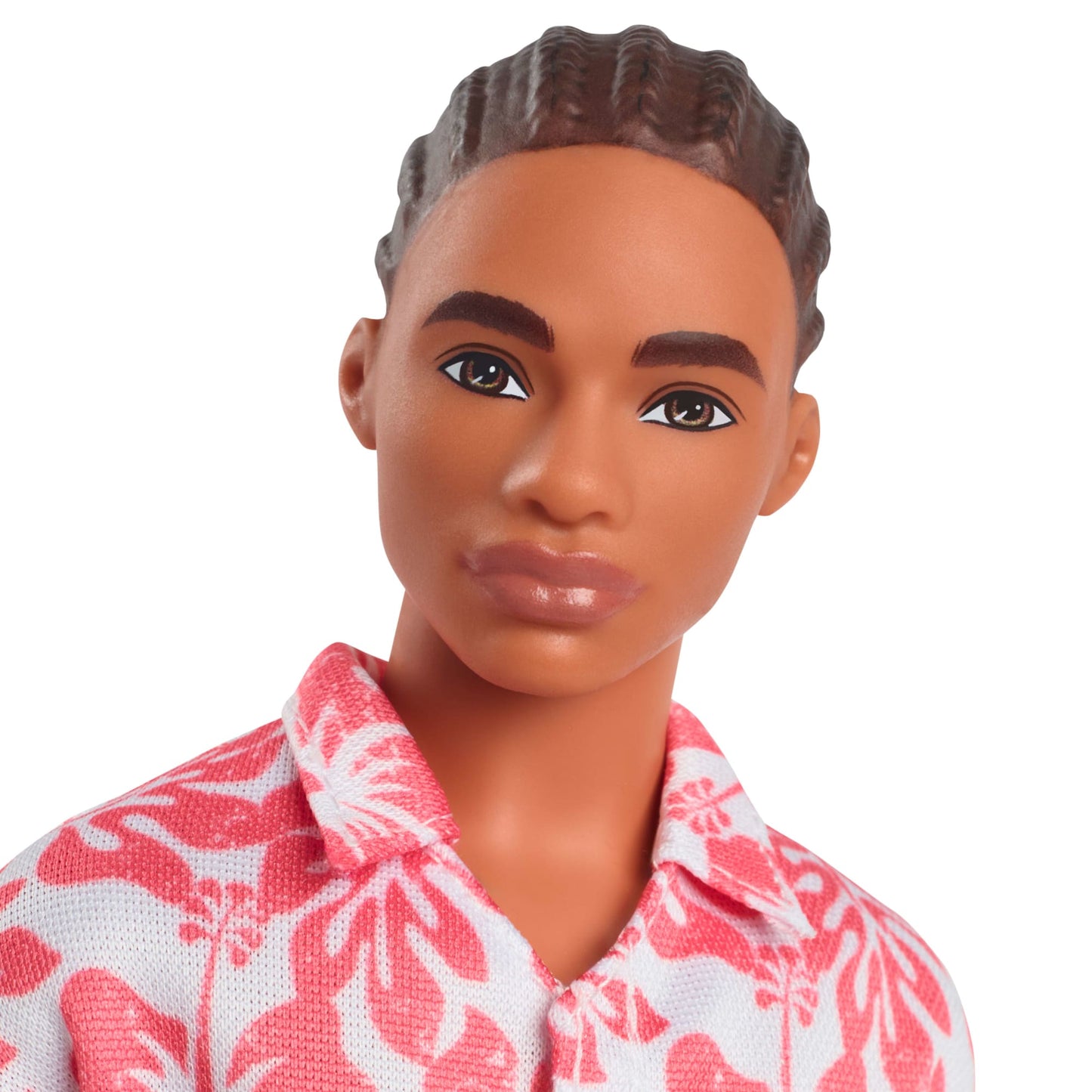 Barbie Fashionistas Ken Doll #235 in Hawaiian Print Jumpsuit With Green Sandals, Brown Hair
