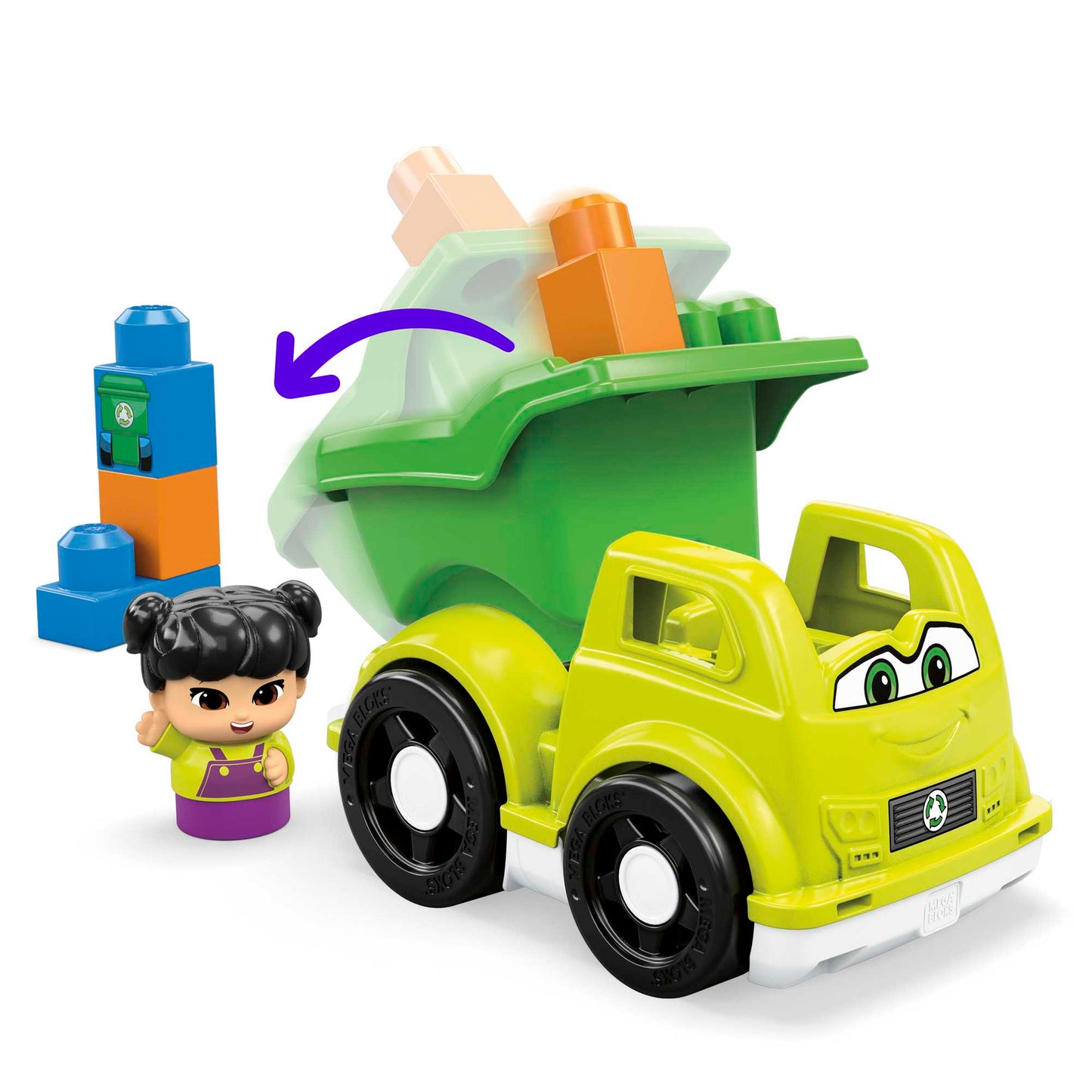 Mega Bloks Juguete de Construcción Pequeño Vehículo de Reciclado