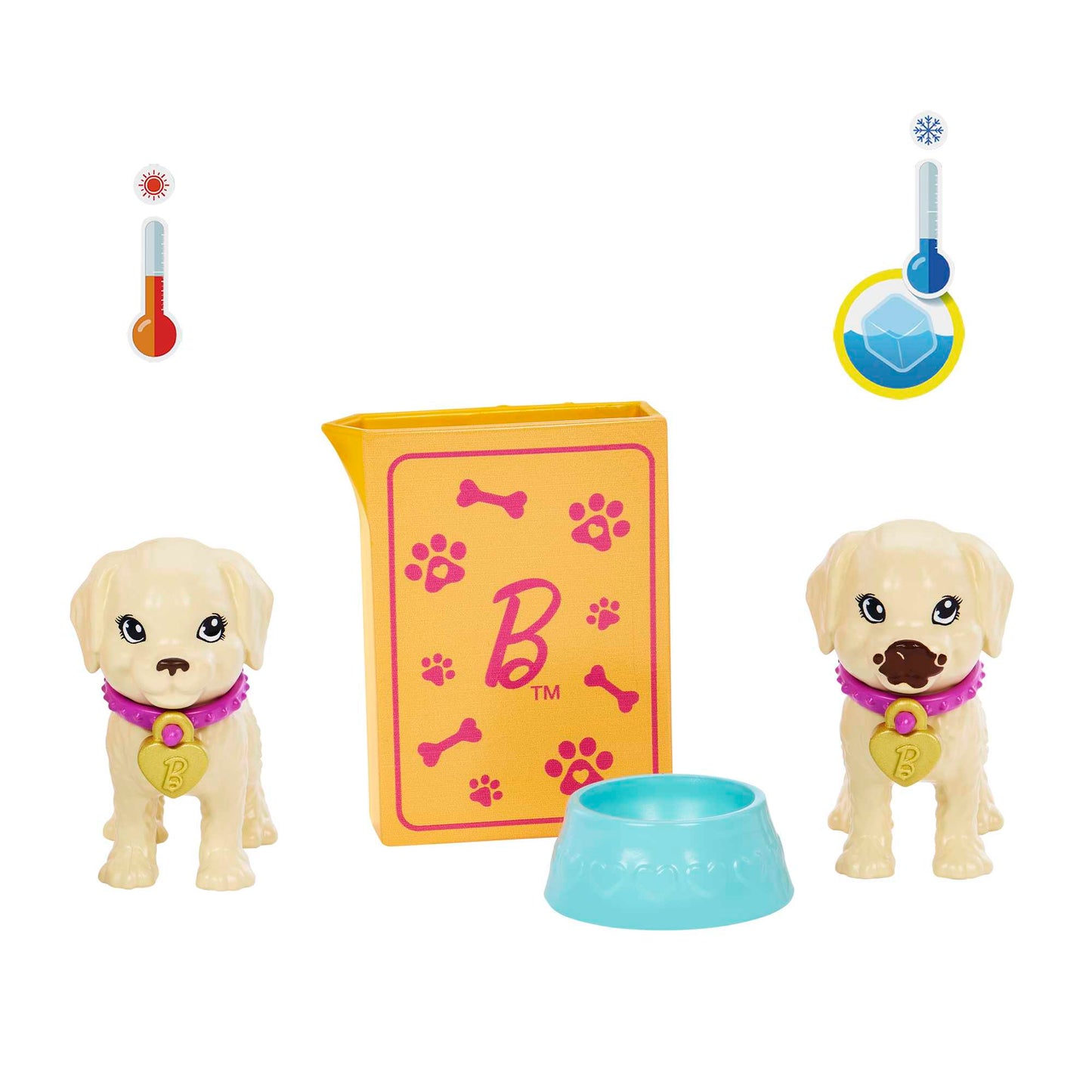 Barbie Conjunto de Brinquedo Adota um Cachorrinho Vestido Roxo