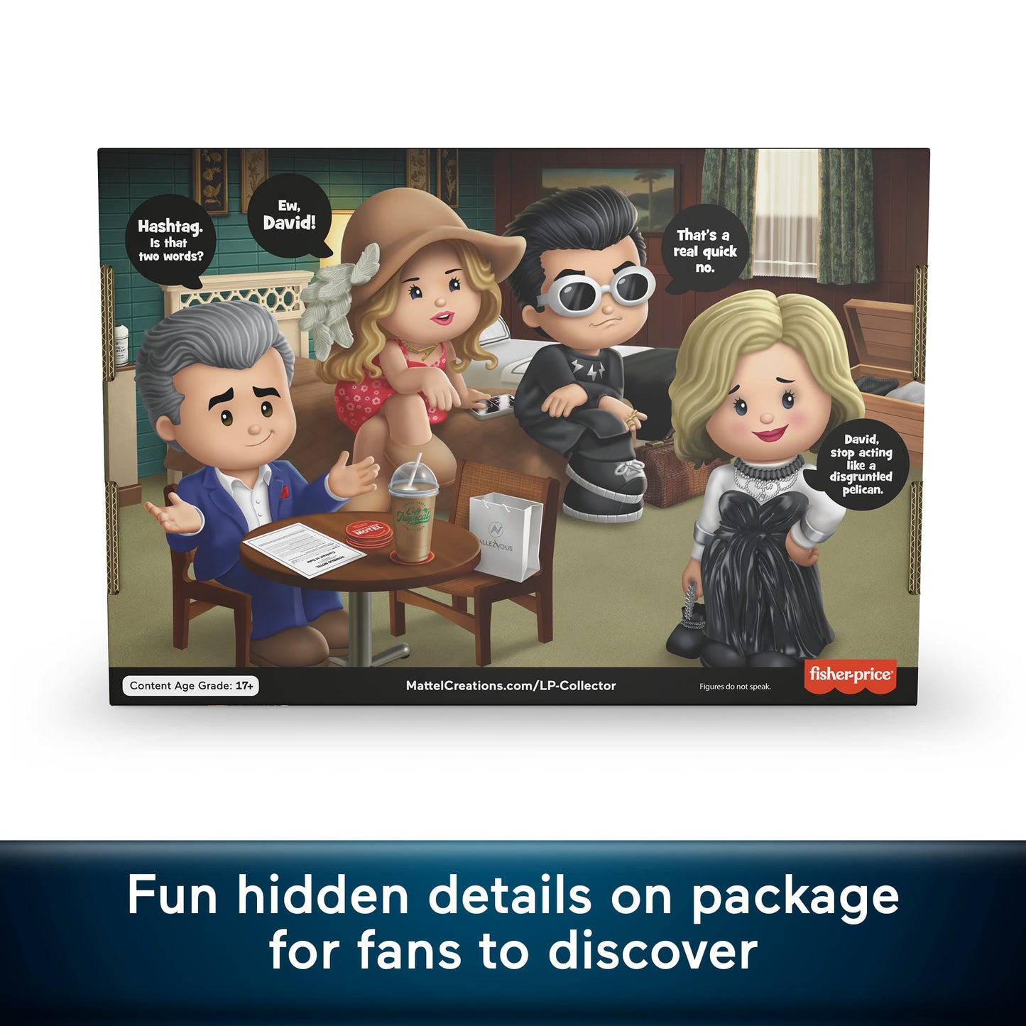 Little People Collector Schitt's Creek Special Edition Set in A Display Gift Box, 4 Figures