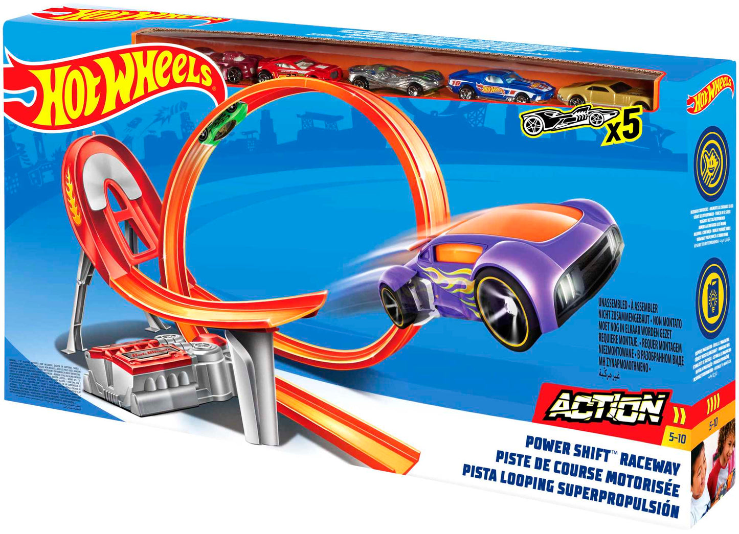Hot Wheels®  Coffre Piste de Course Motorisée
