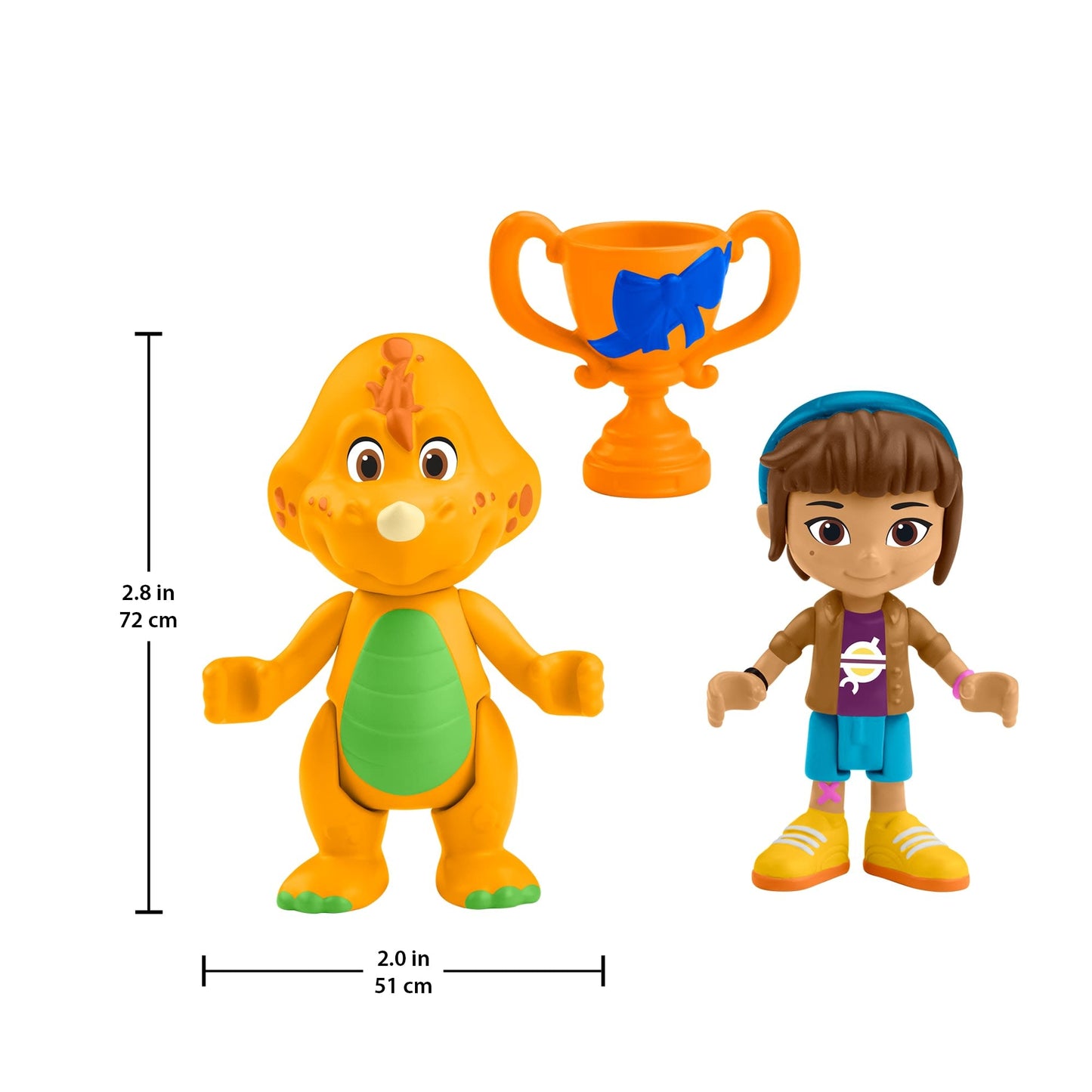Fisher-Price Barney's World Barney's Friend Mel & Billy Dino Figure Set For Kids, 3 Toys
