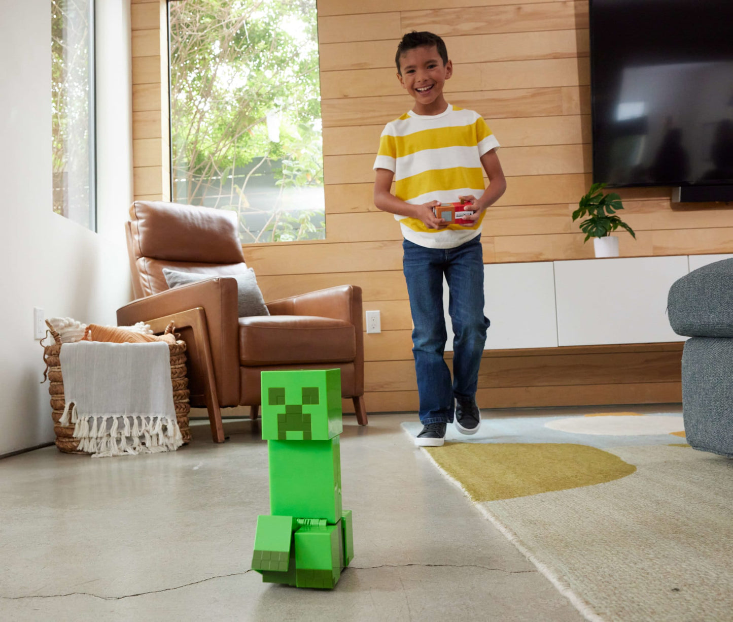 Minecraft Creeper Explosif Télécommandé, Lumières, Sons, Code de Contenu