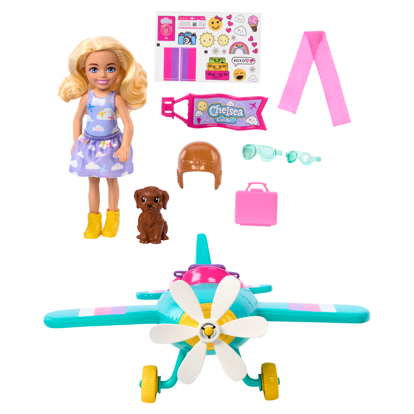 Barbie-Chelsea Can Be…-Avion et Poupée-Coffret Avec Accessoires