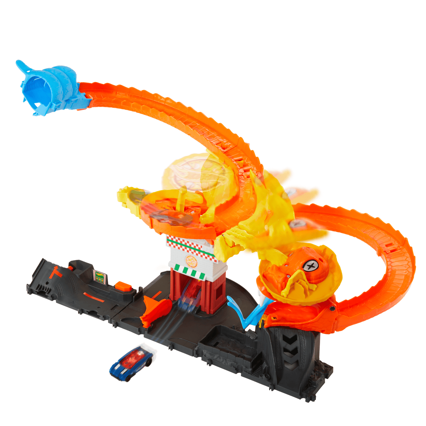 Hot Wheels City Pista de Brinquedo Ataque de Cobra vs Pizzaria