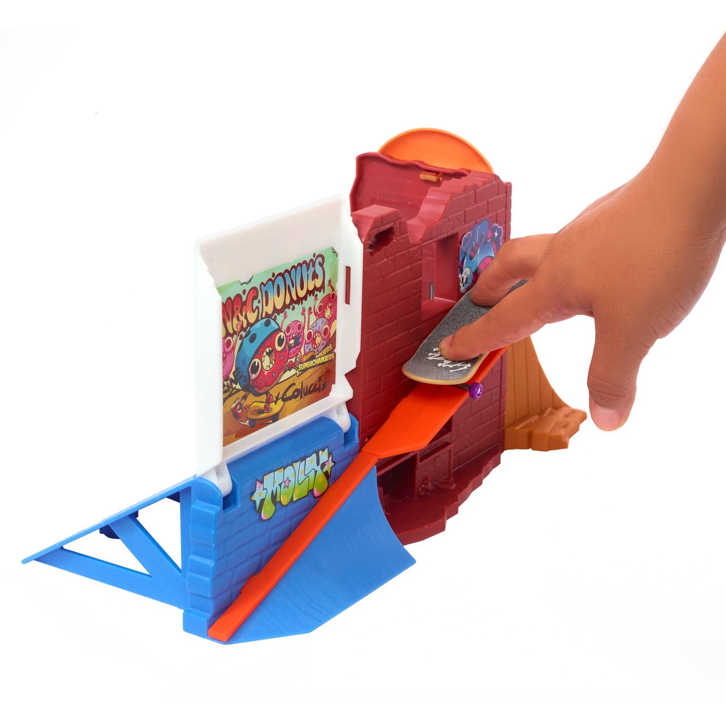 Hot Wheels Skate Pista de Juguete Set Tienda de Dona