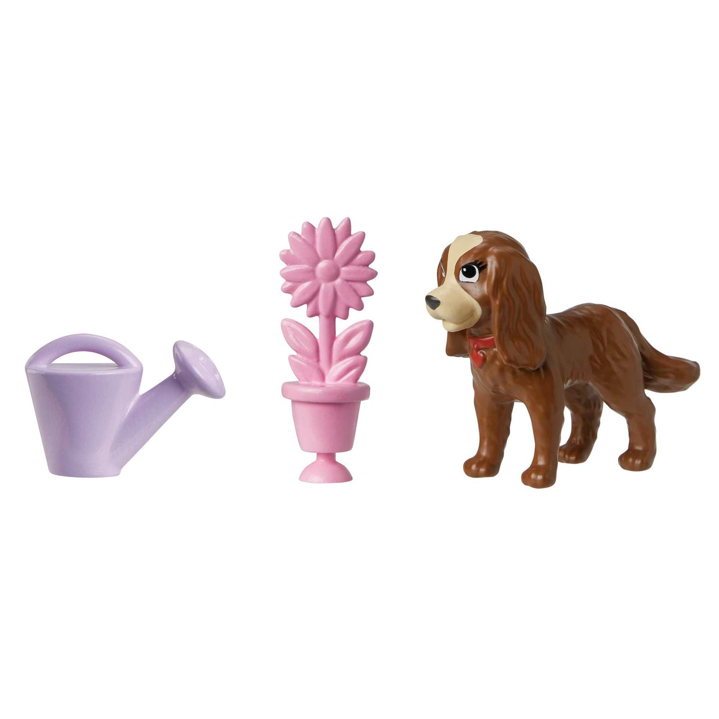 Polly Pocket Coffret Poupée et 18 Accessoires, Chiot et Thème Floral
