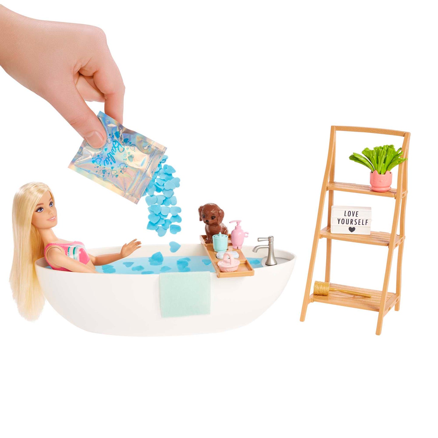 Barbie Fashion & Beauty Conjunto de Brinquedo Banho de Espuma com Boneca