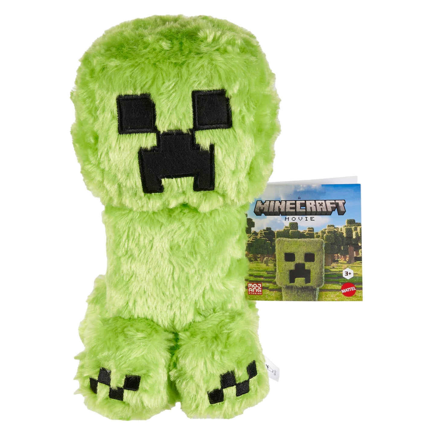 Minecraft Creeper Plush Toy, 8-inch Collectible Soft Doll inspired By A Minecraft Movie