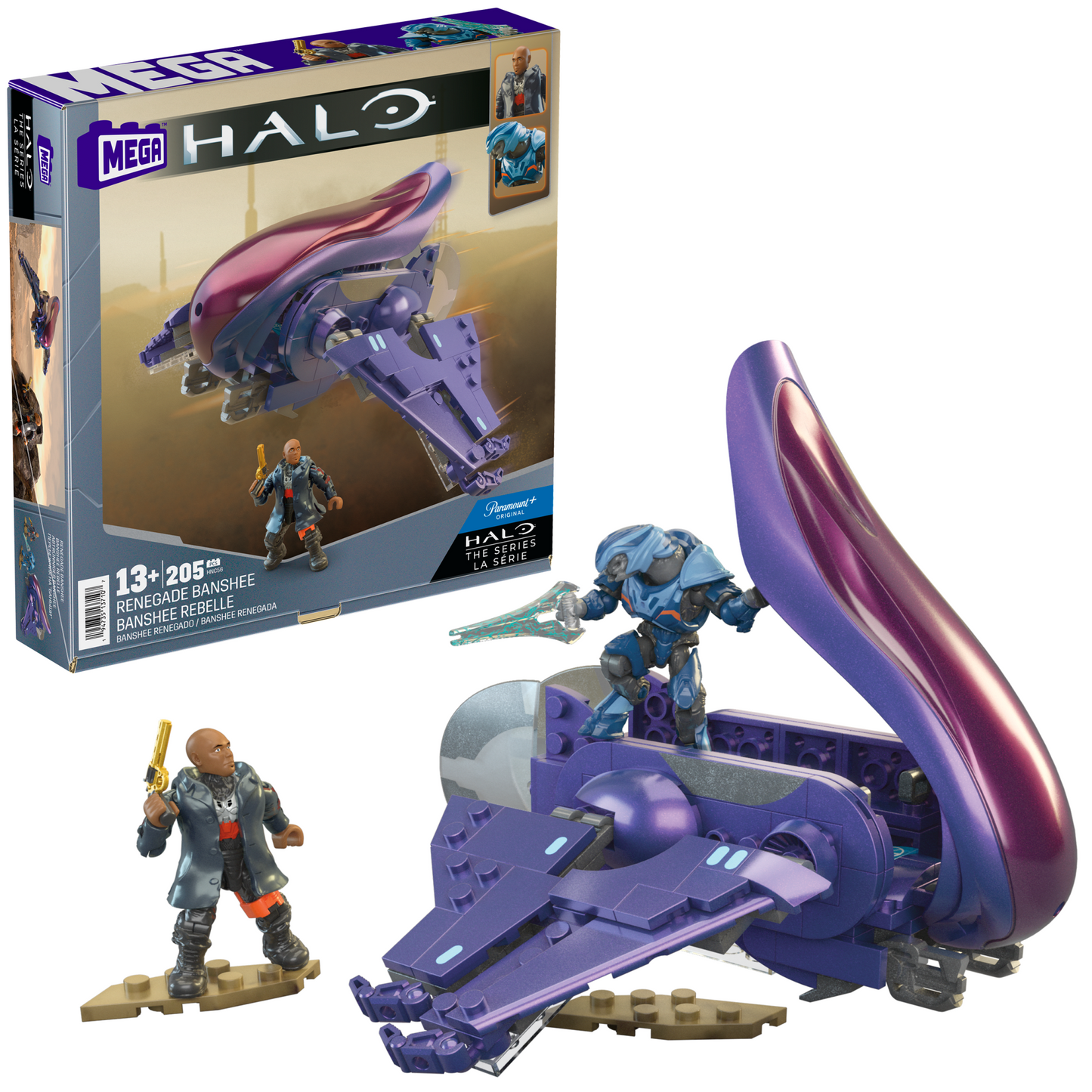 Mega  Halo  Coffret de Construction  Banshee Rebelle, 2Figurines