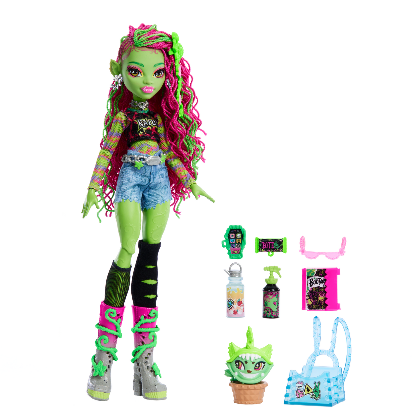 Monster High Poupée, Animal et Accessoires Venus Mcflytrap, Chewlian