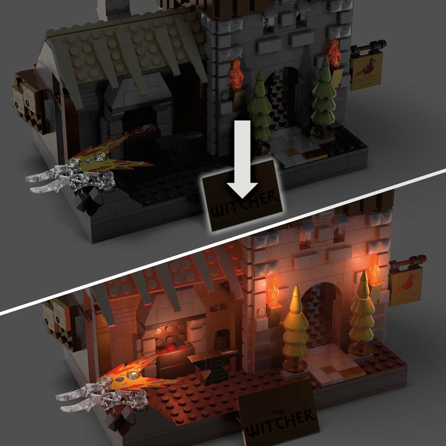 Mega The Witcher La Chasse Au Griffon de Geralt, Lumières à del