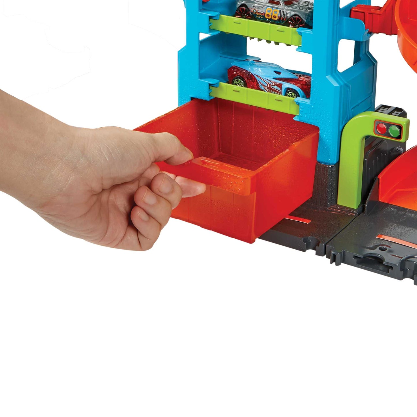 Hot Wheels City Pista de Brinquedo Lava-rápido Mega Torre