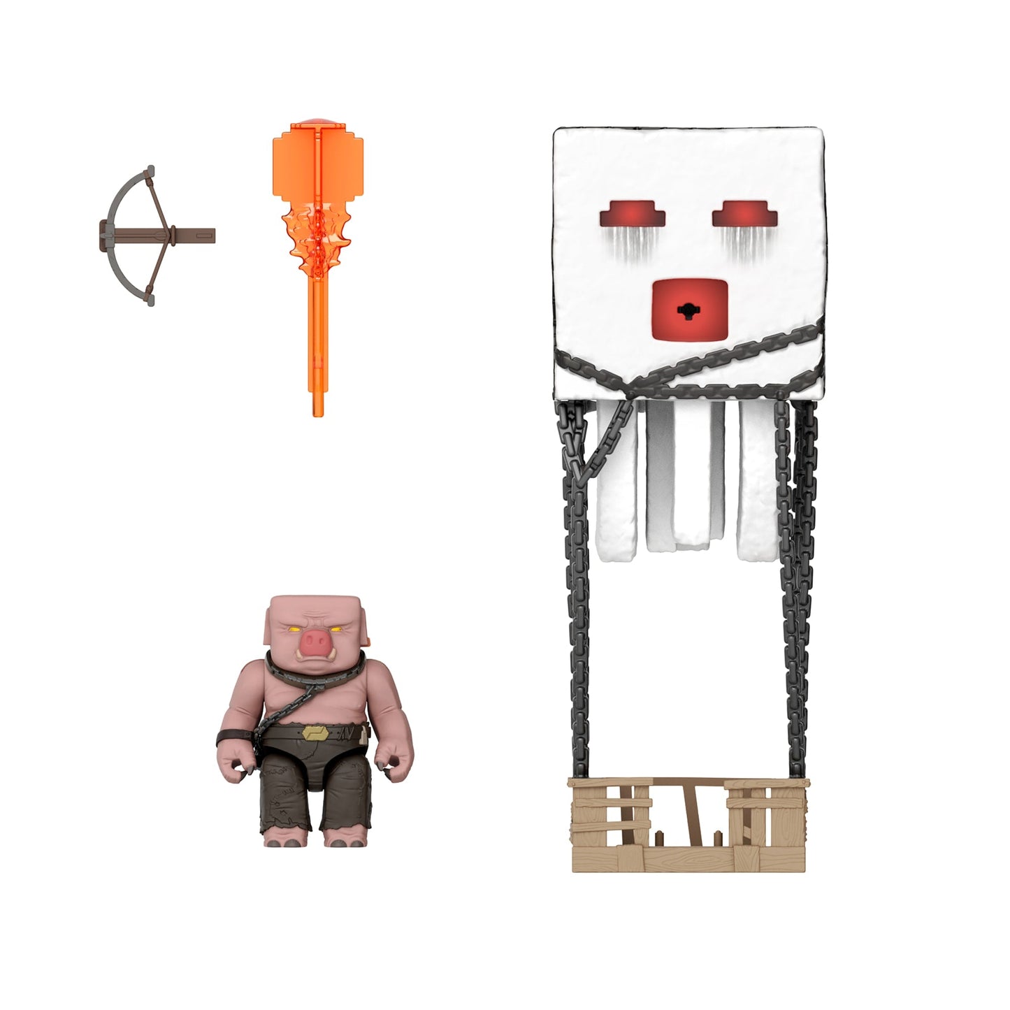 Minecraft – Coffret Figurines Artic. – Ghast Attaque de Boules de Feu