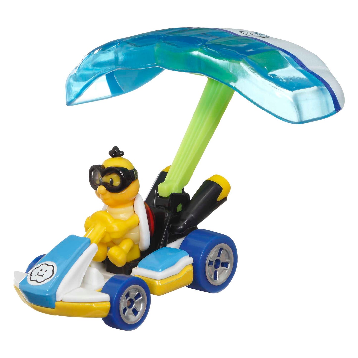 Hot Wheels Mario Kart Veículo de Brinquedo Lakitu Padrão Kart com Cloud Glider