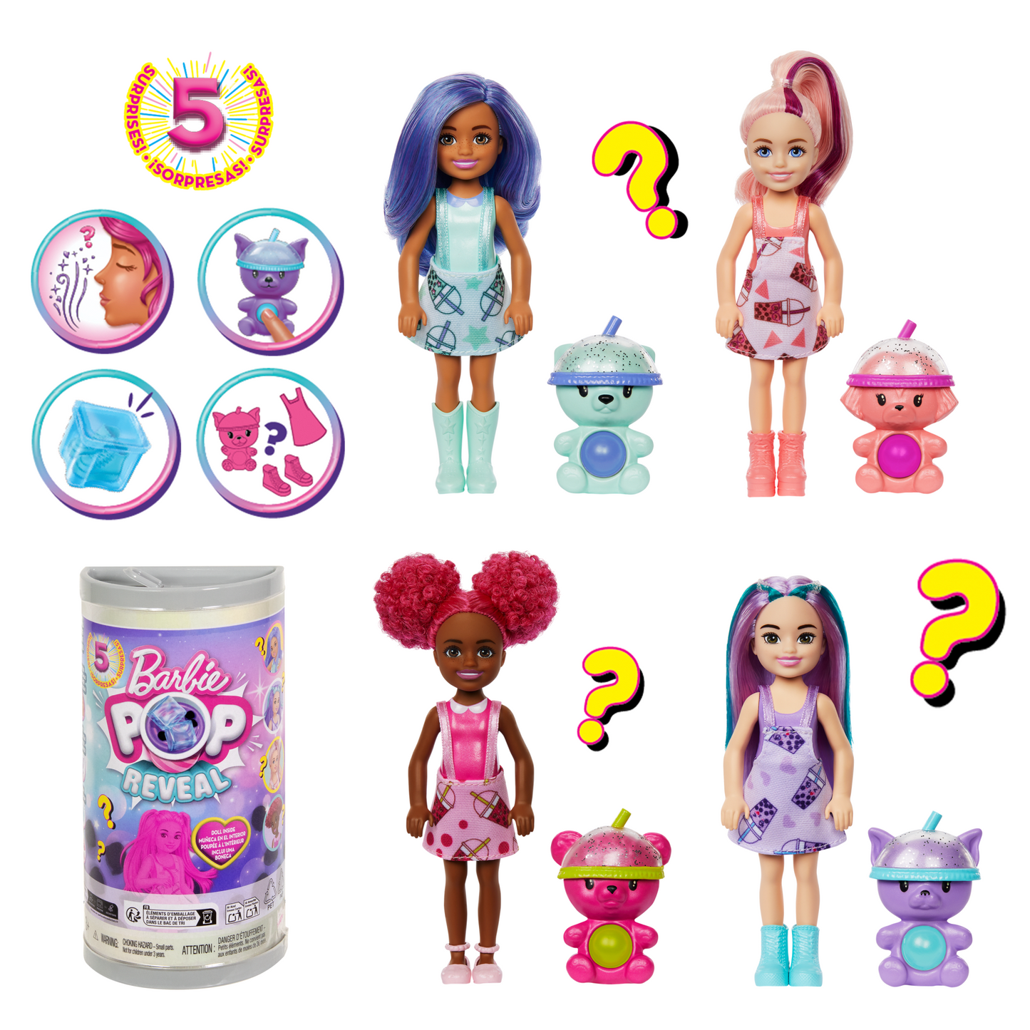Barbie-Pop Reveal Chelsea-Poupée Chelsea Bubble Tea