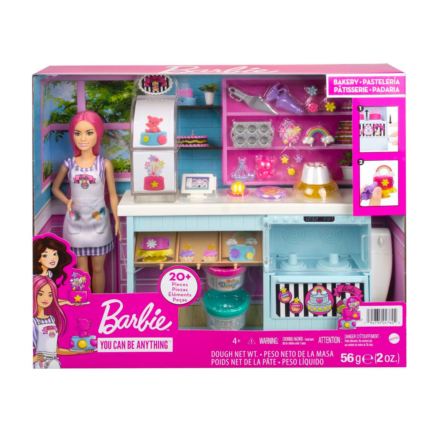 Barbie Profissões Conjunto de Brinquedo Confeitaria para Decorar