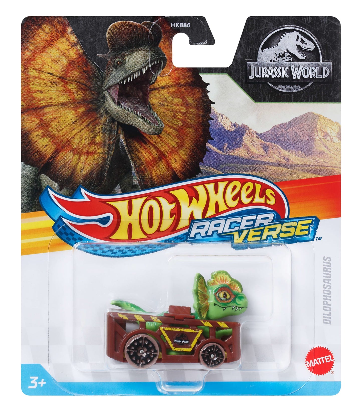 Hot Wheels RacerVerse Vehículo de Juguete Dilofosaurio