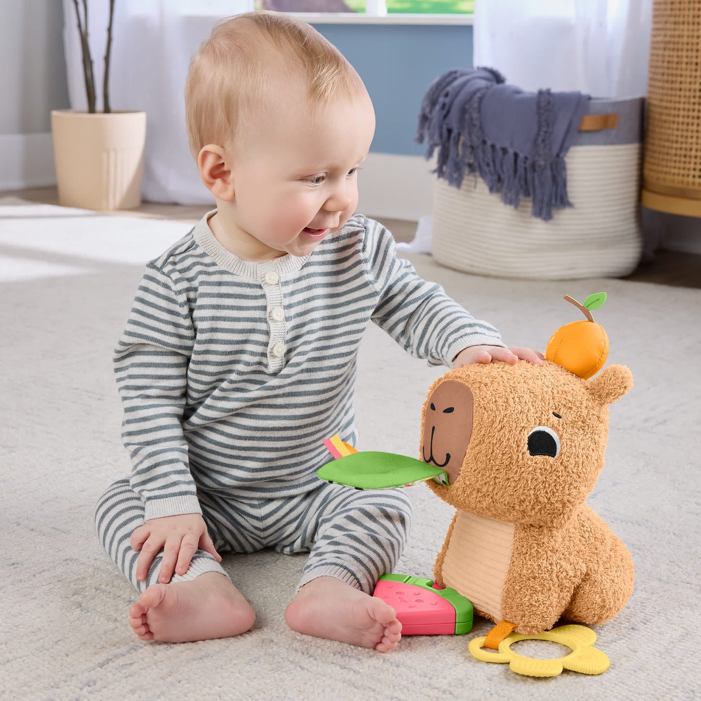 Fisher-Price®  Capy Gourmand Doux, Jouet Sensoriel Pour Nouveau-Nés