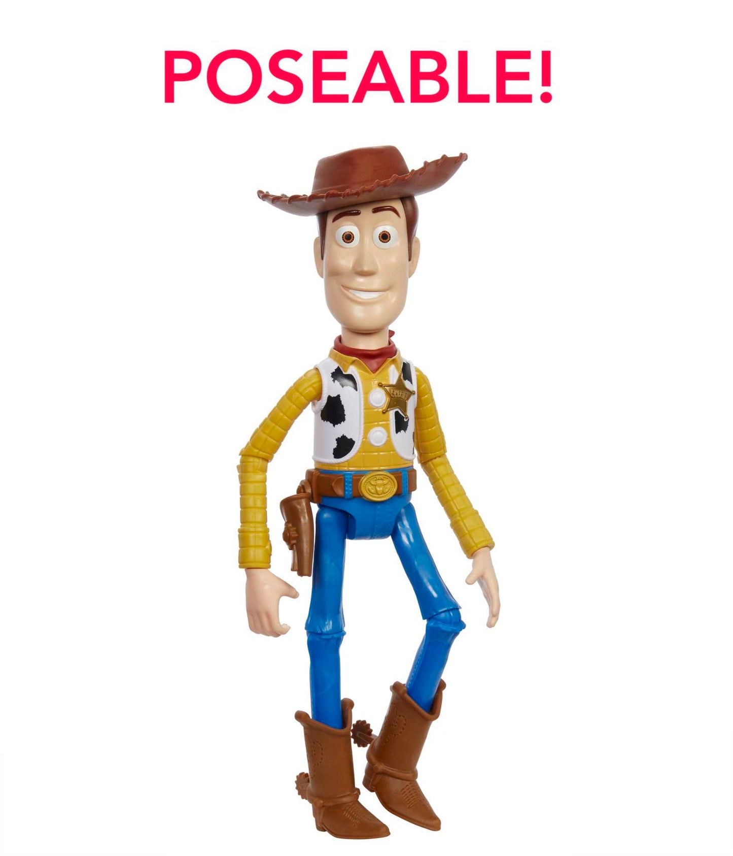 Disney Pixar Toy Story Large Woody Action Figure, Collectible Toy in 12-inch Scale