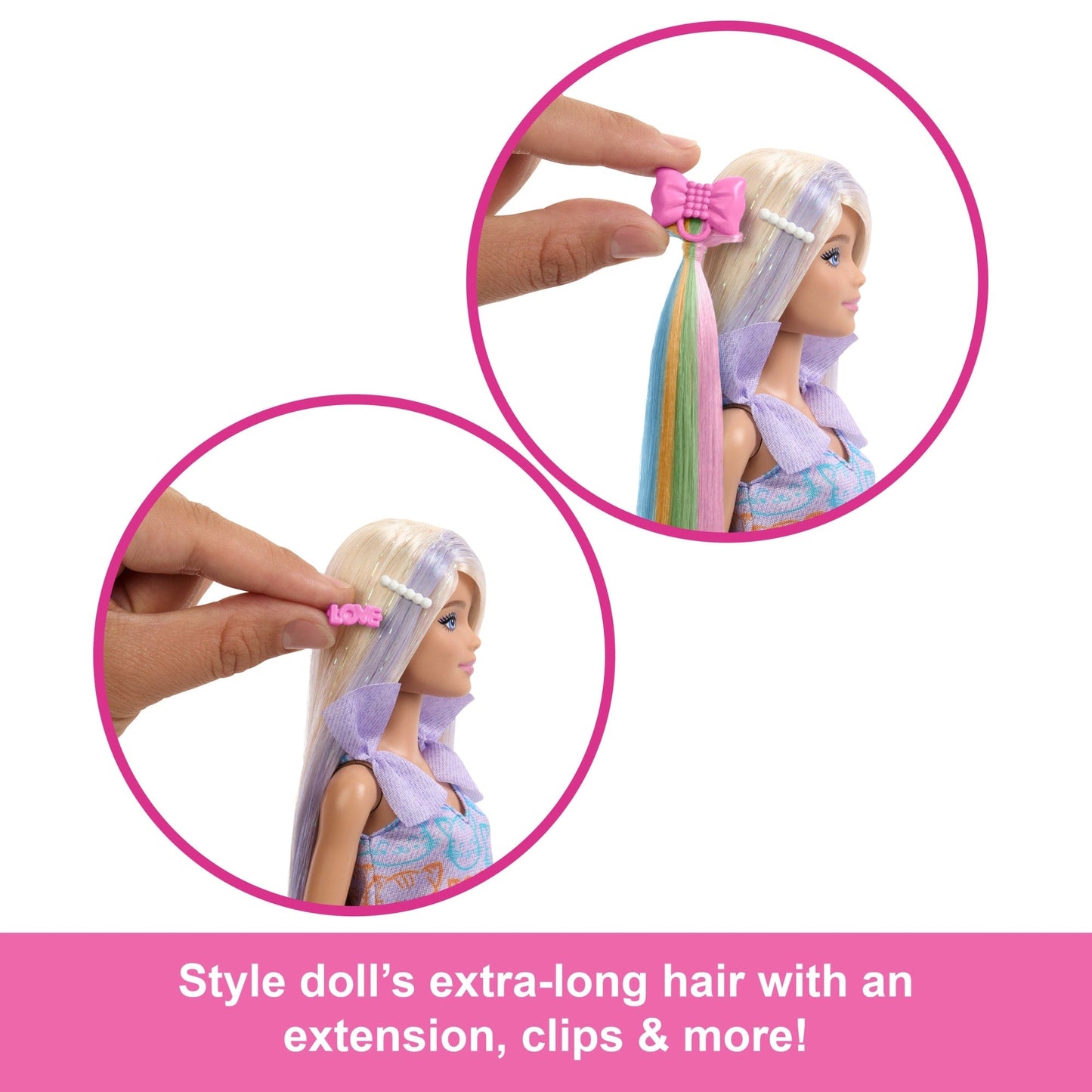 Barbie Fun & Fancy Doll & Accessories, Blonde Fashion Doll With Extra-Long Hair & 2 Looks